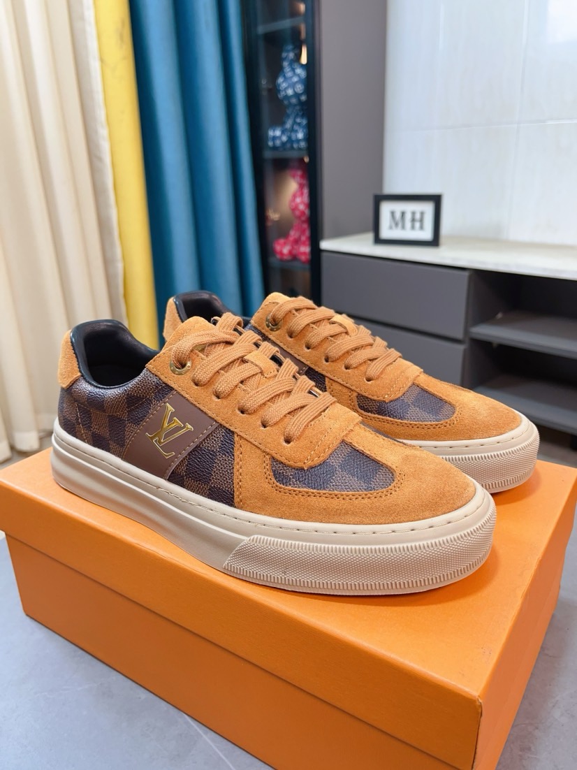 [TOP] Louis Vuitton LV Men's Cowhide Casual Shoes - 2 Colors