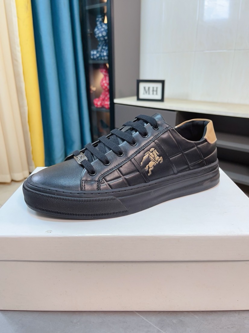 [TOP] BURBERRY Men's Cowhide Casual Shoes - 2 Cors