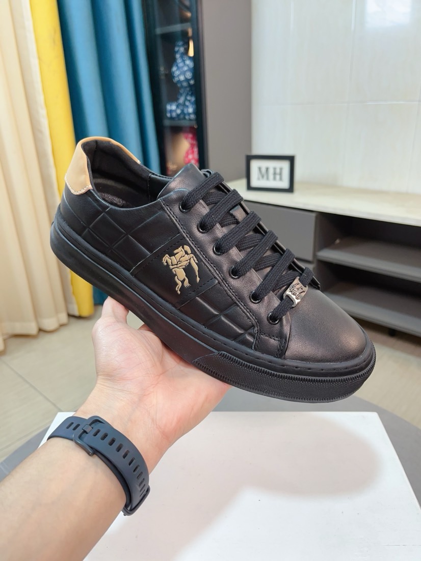 [TOP] BURBERRY Men's Cowhide Casual Shoes - 2 Cors