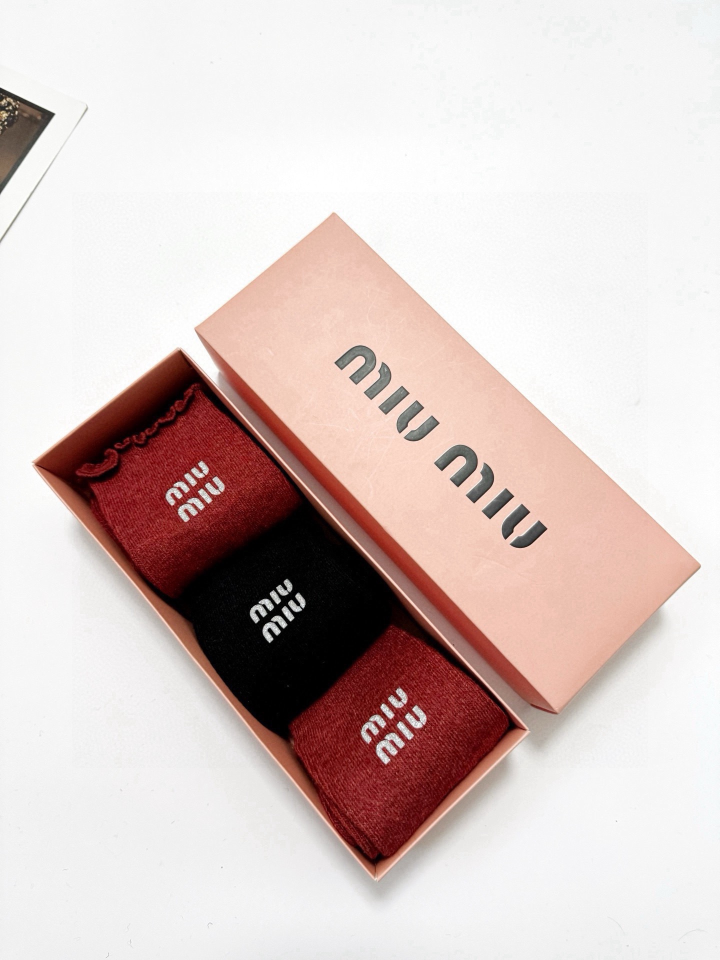 [TOP] Miu Miu Socks - 3 Pieces as a Set