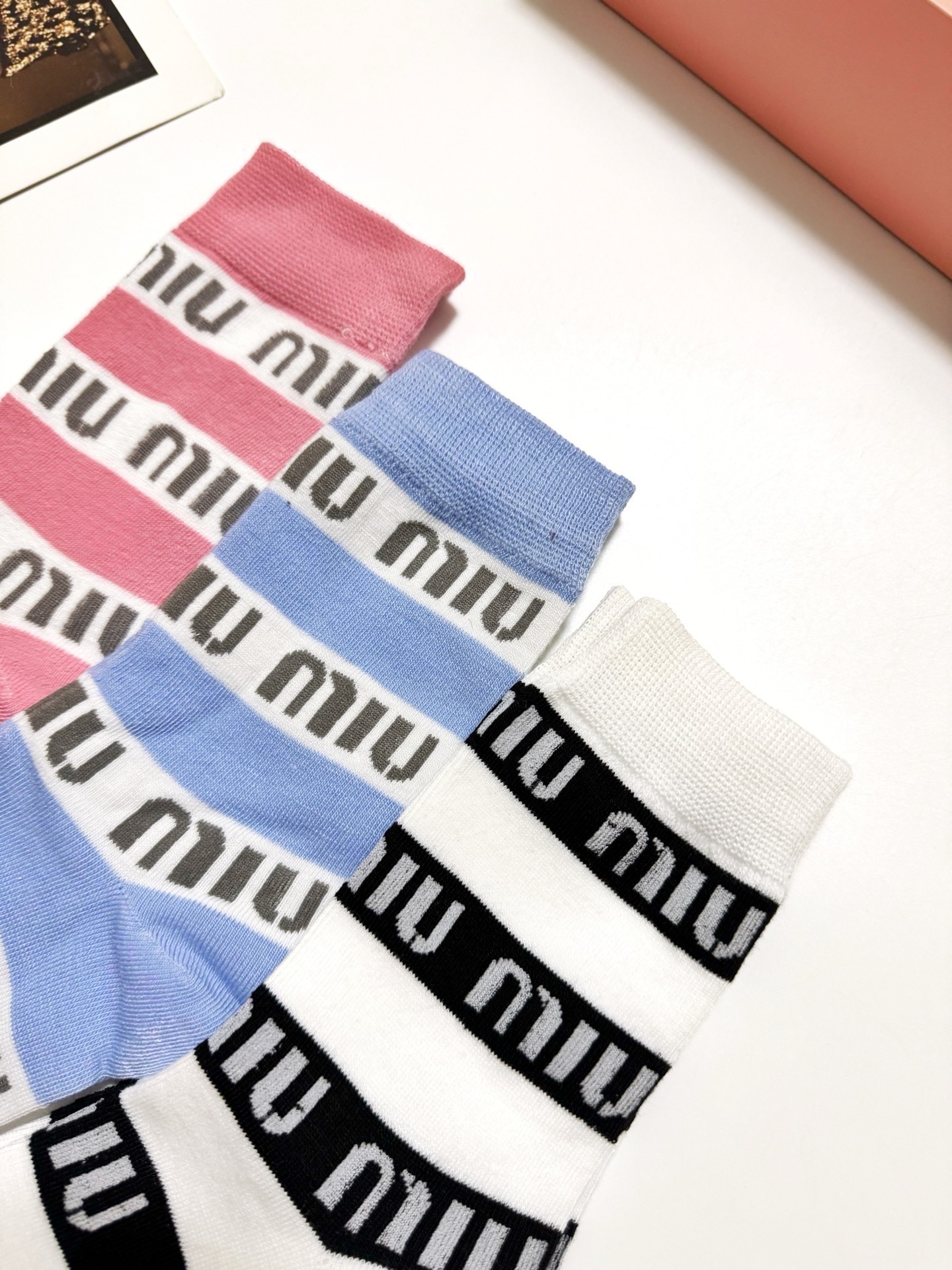 [TOP] Miu Miu Socks - 3 Pieces as a Set