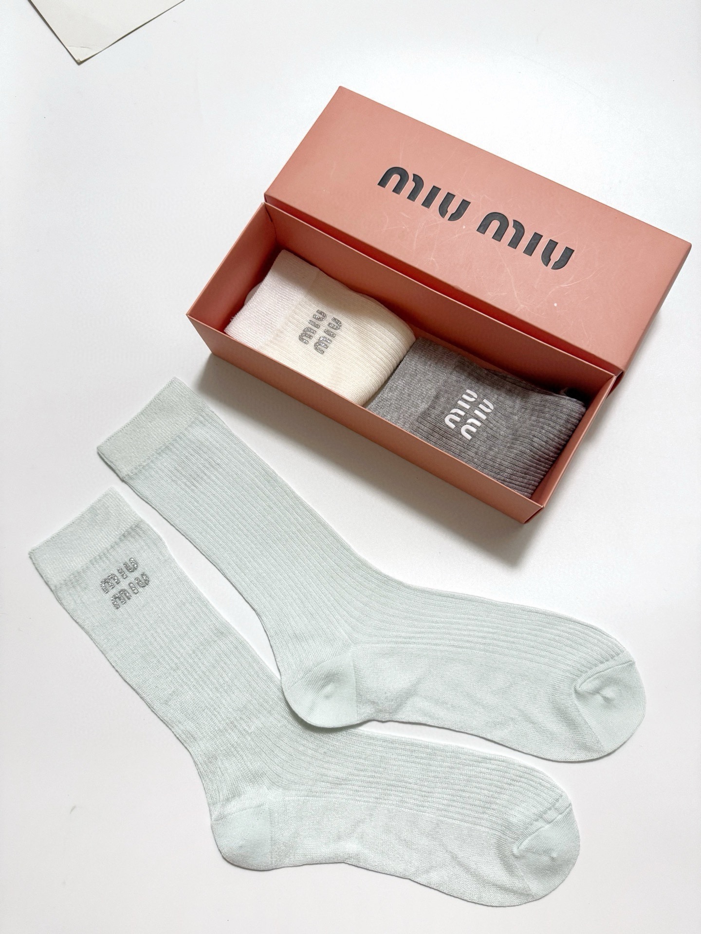 [TOP] Miu Miu Socks - 3 Pieces as a Set