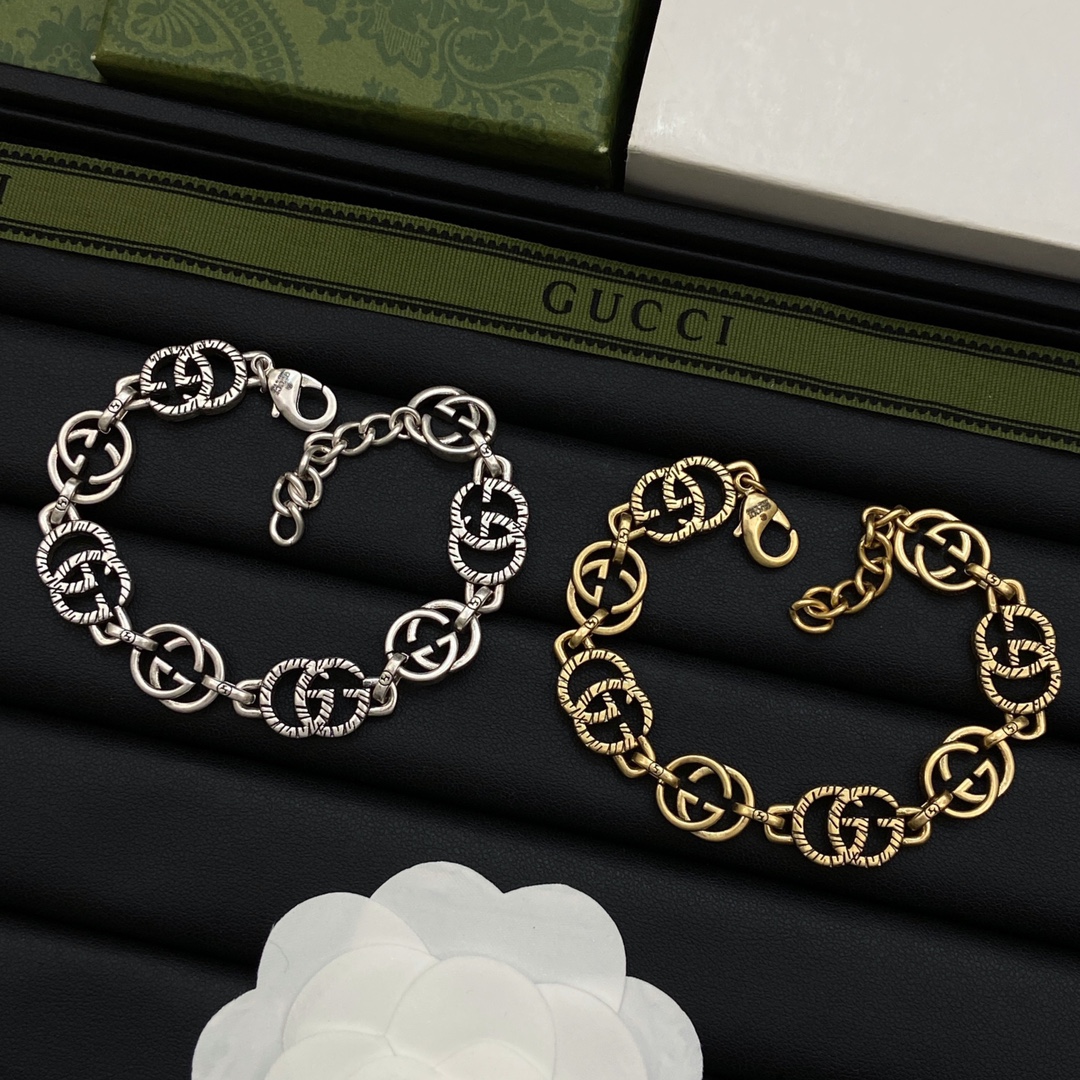 [TOP] GUCCI GG Bracelet - 2 Colors