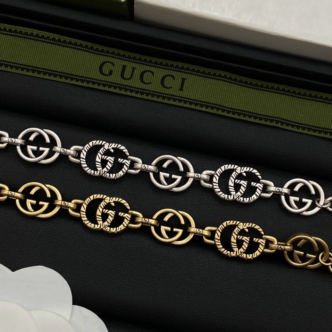 [TOP] GUCCI GG Bracelet - 2 Colors
