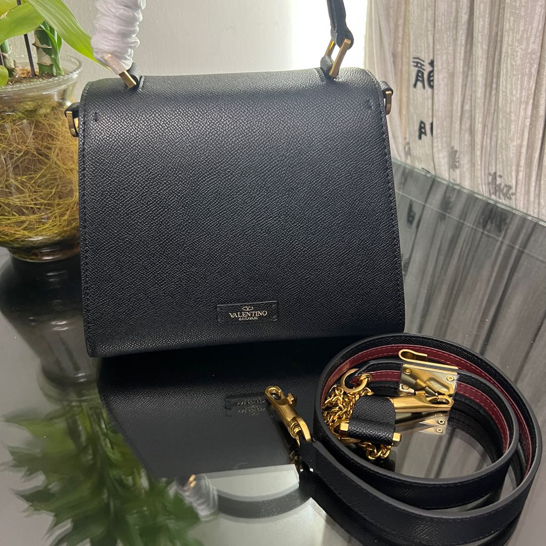 [TOP] VALENTINO Garavani Vsling Bag 22x10x16cm- Black