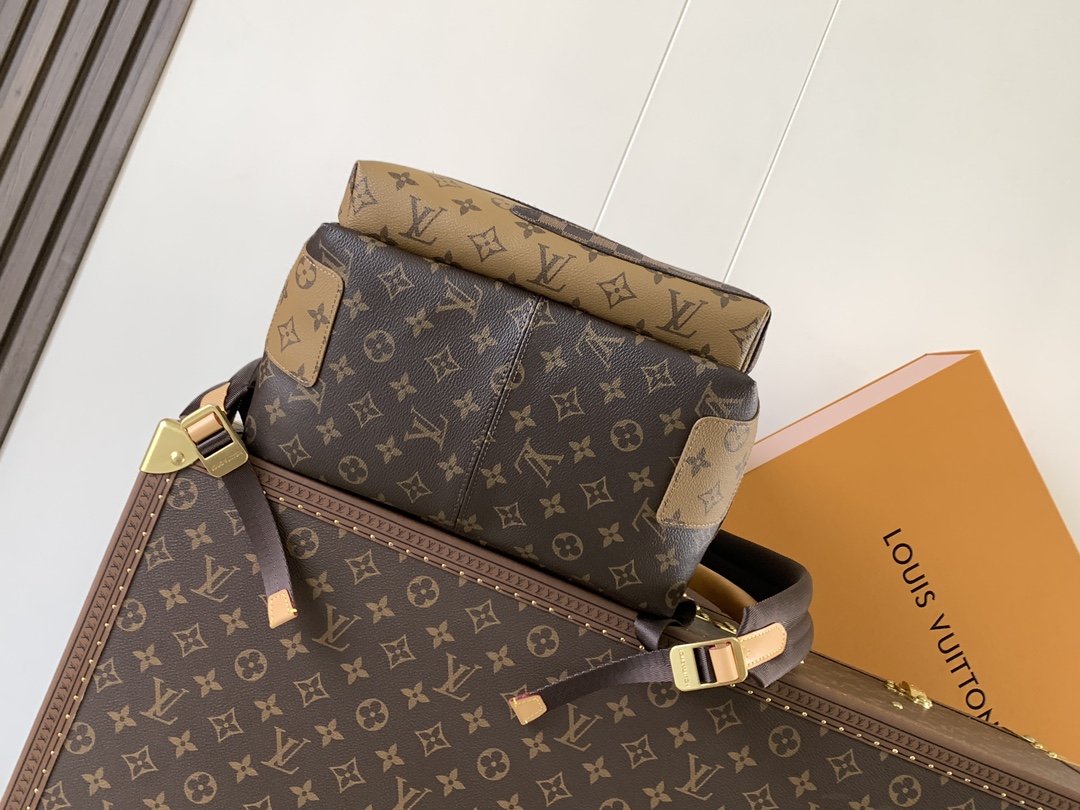 [TOP] Louis Vuitton LV Discovery Backpack Monogram Landscape 38x29x20cm - Brown