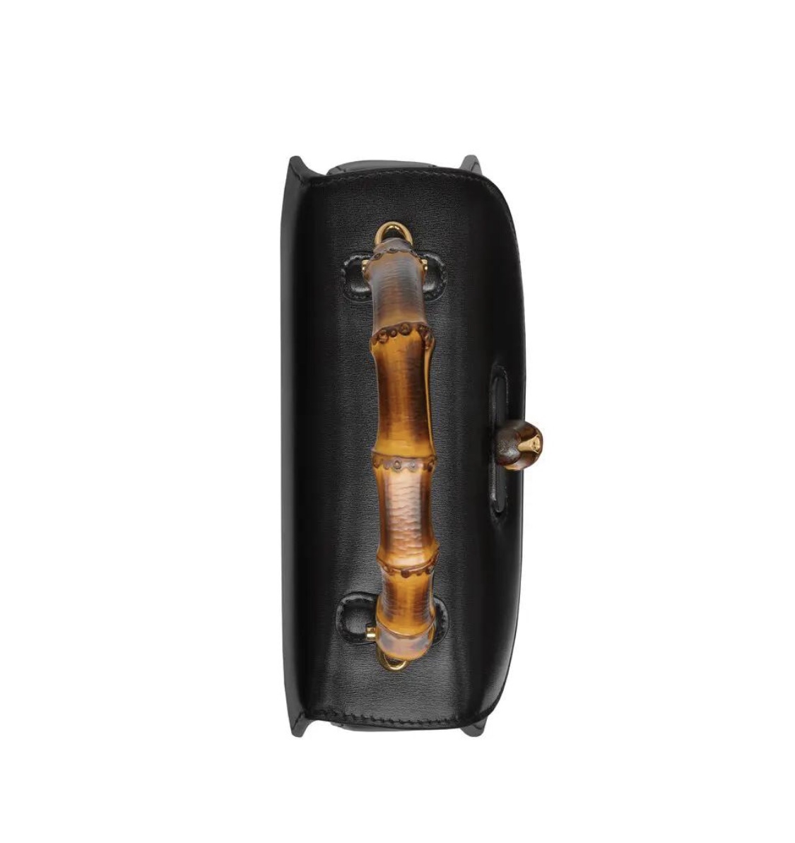 [TOP] GUCCI Bamboo Bag 21X15X7cm - Black