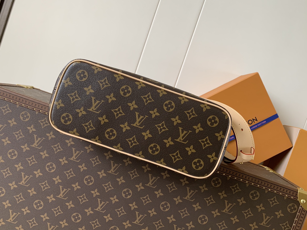 [TOP] Louis Vuitton LV Lockit BB Handbag 33x24x12cm/36x30x15cm - Brown