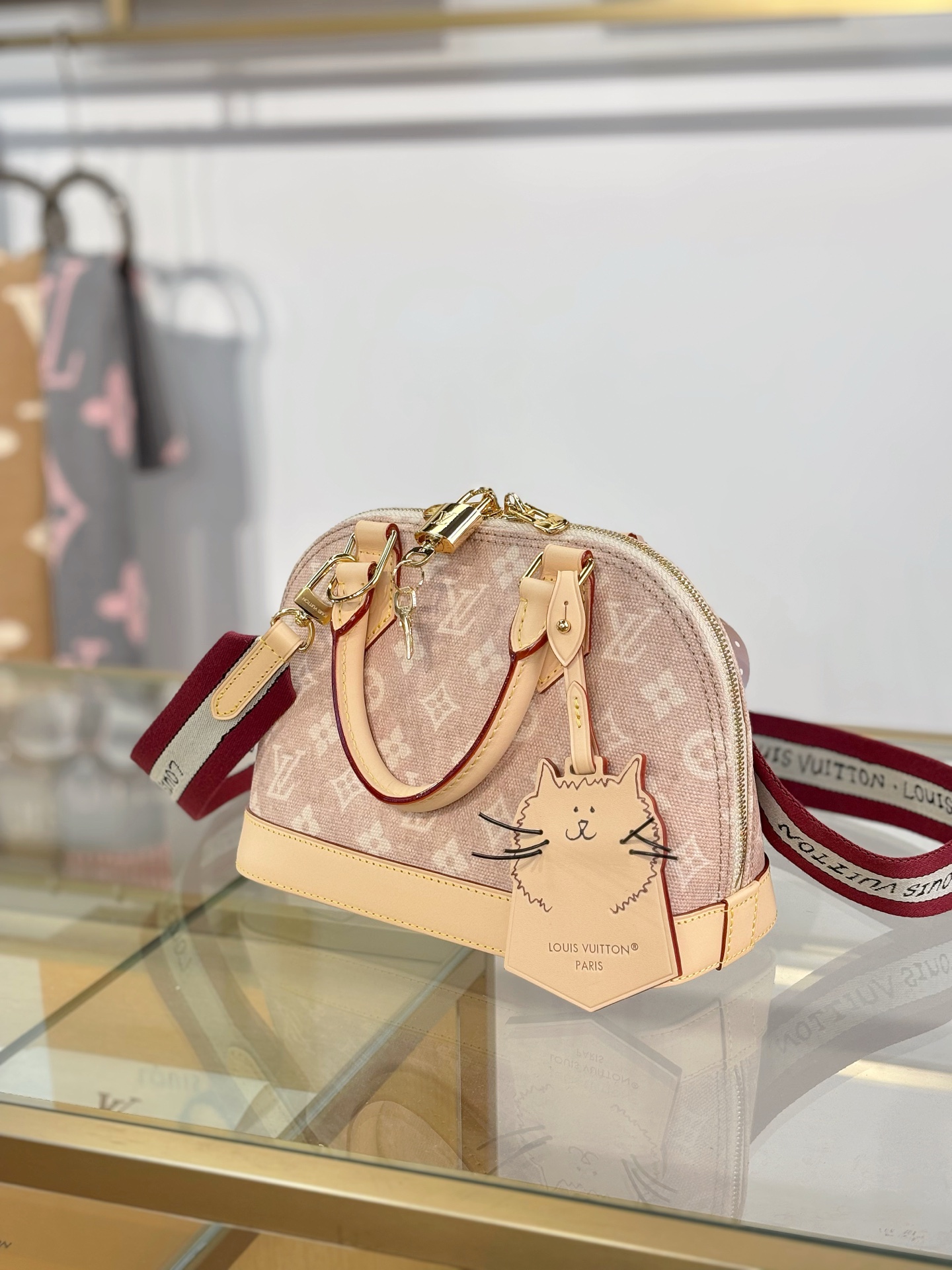 [TOP] Louis Vuitton LV Alma BB Bag Monogram Canvas 23.5X17.5X11.5cm - Apricot