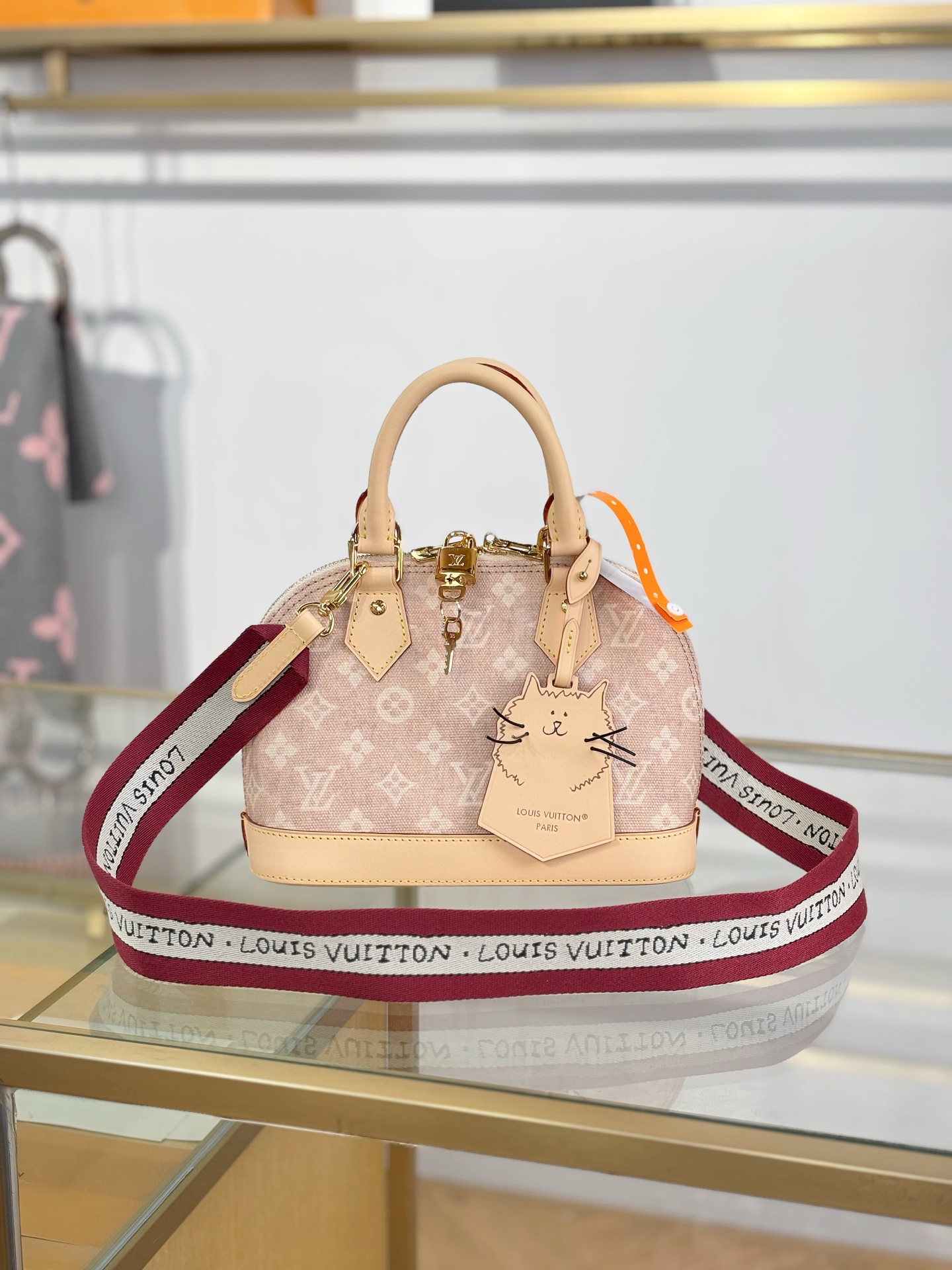 [TOP] Louis Vuitton LV Alma BB Bag Monogram Canvas 23.5X17.5X11.5cm - Apricot
