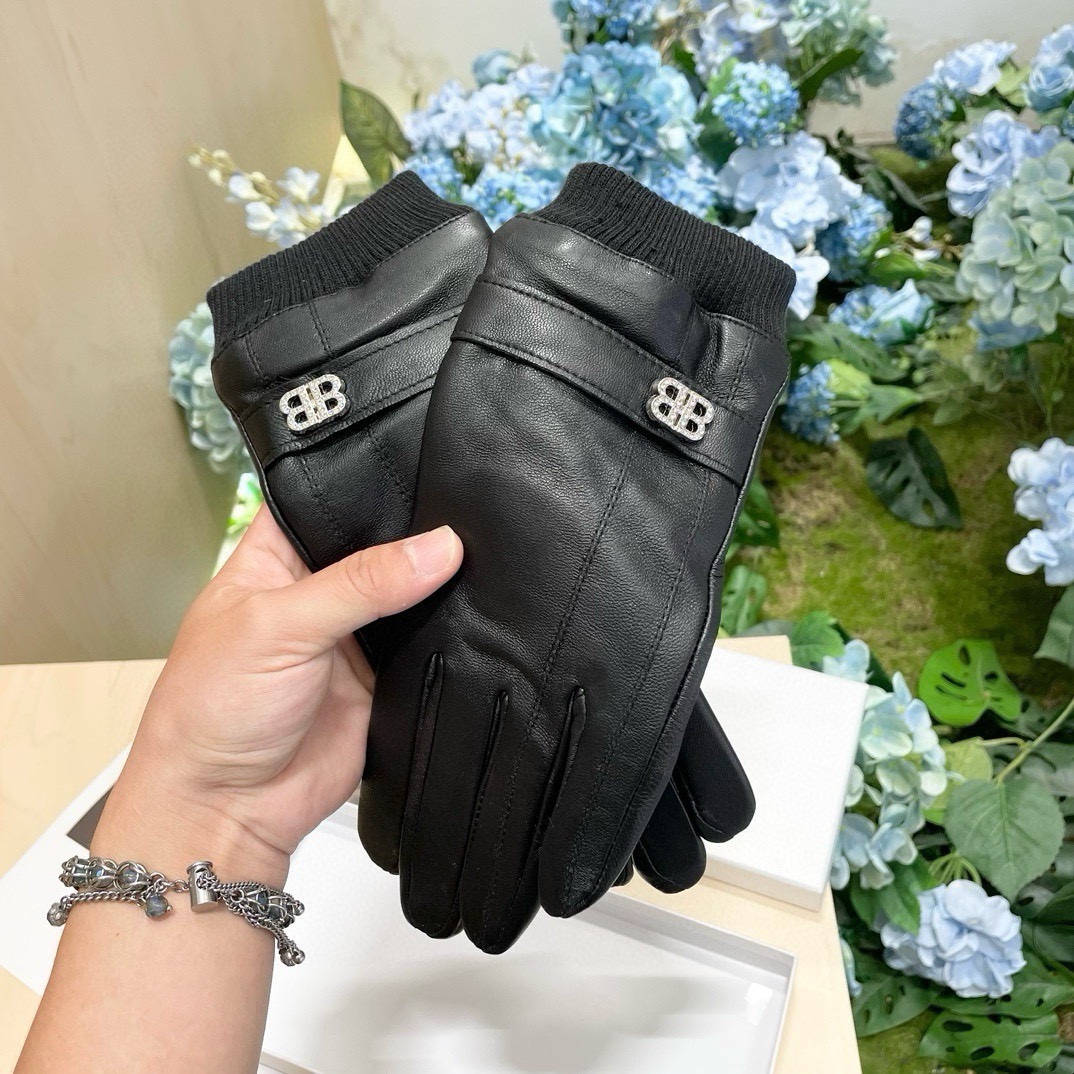 [TOP] BALENCIAGA Gloves - Black