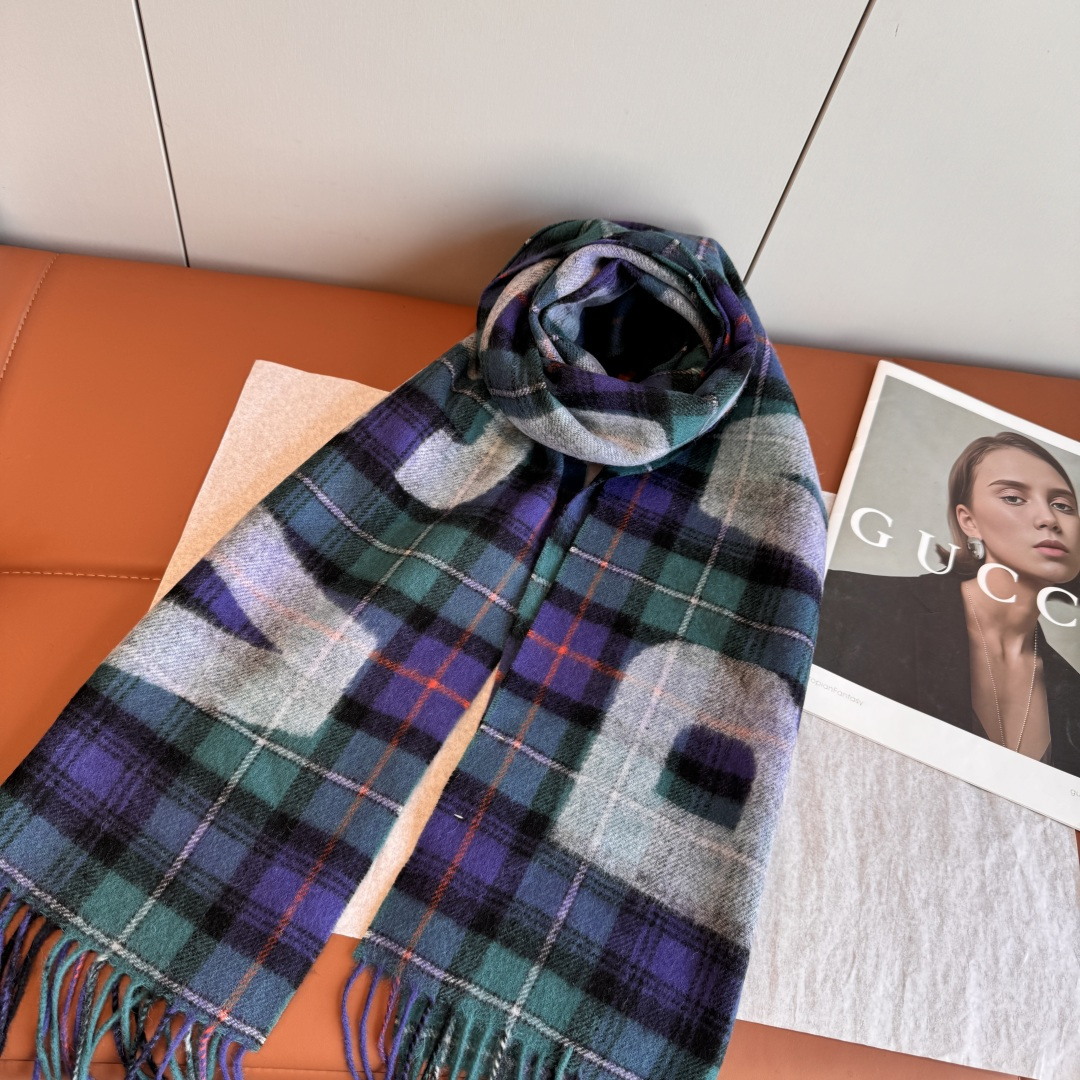 [TOP] BALENCIAGA Cashmere Scarf 30 x 180 cm - 5 Colors