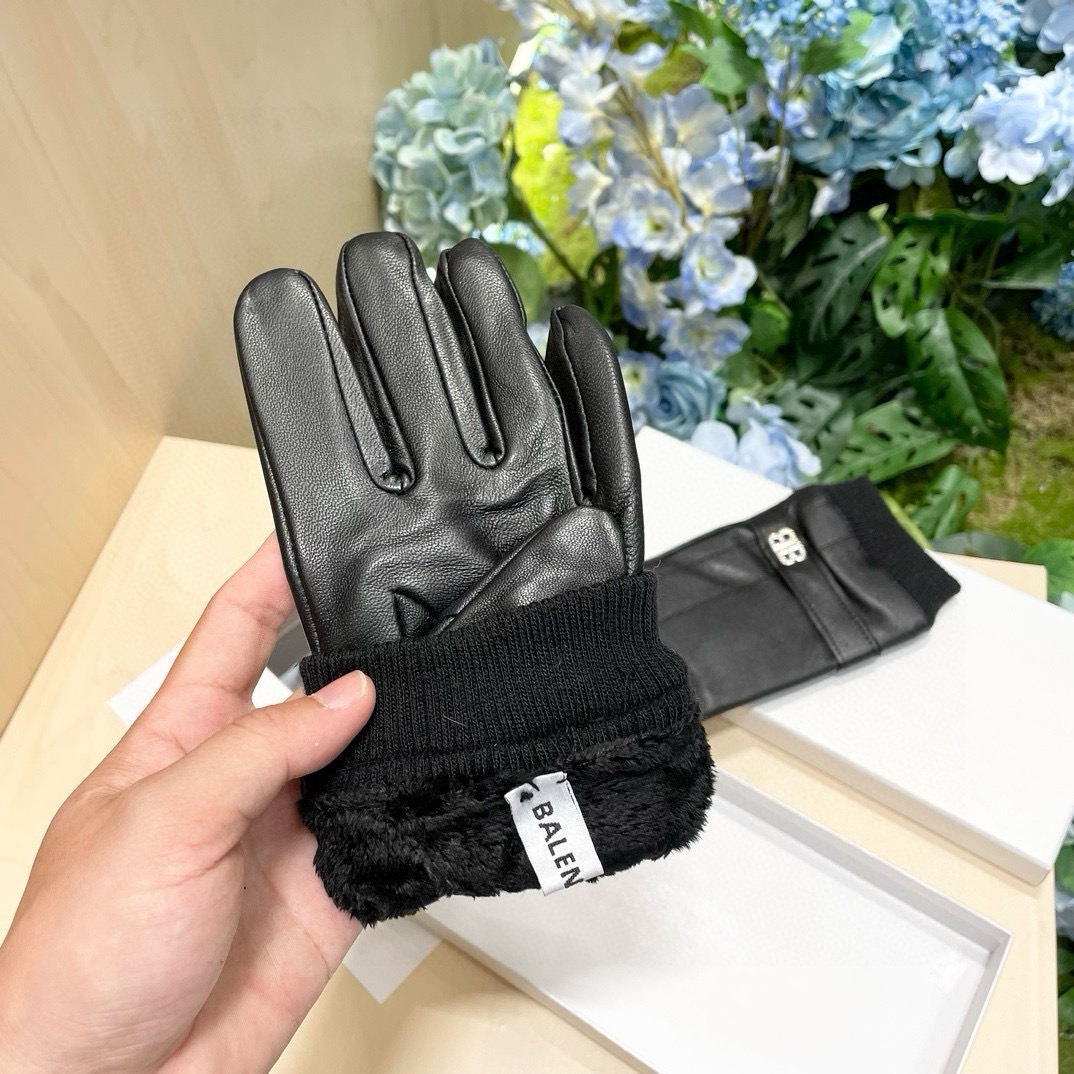 [TOP] BALENCIAGA Gloves - Black