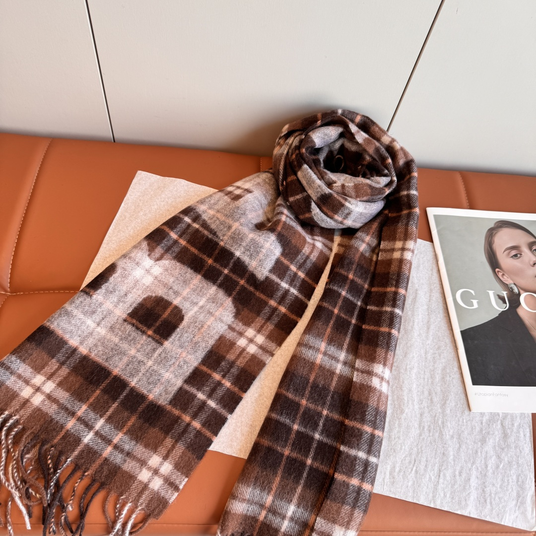 [TOP] BALENCIAGA Cashmere Scarf 30 x 180 cm - 5 Colors