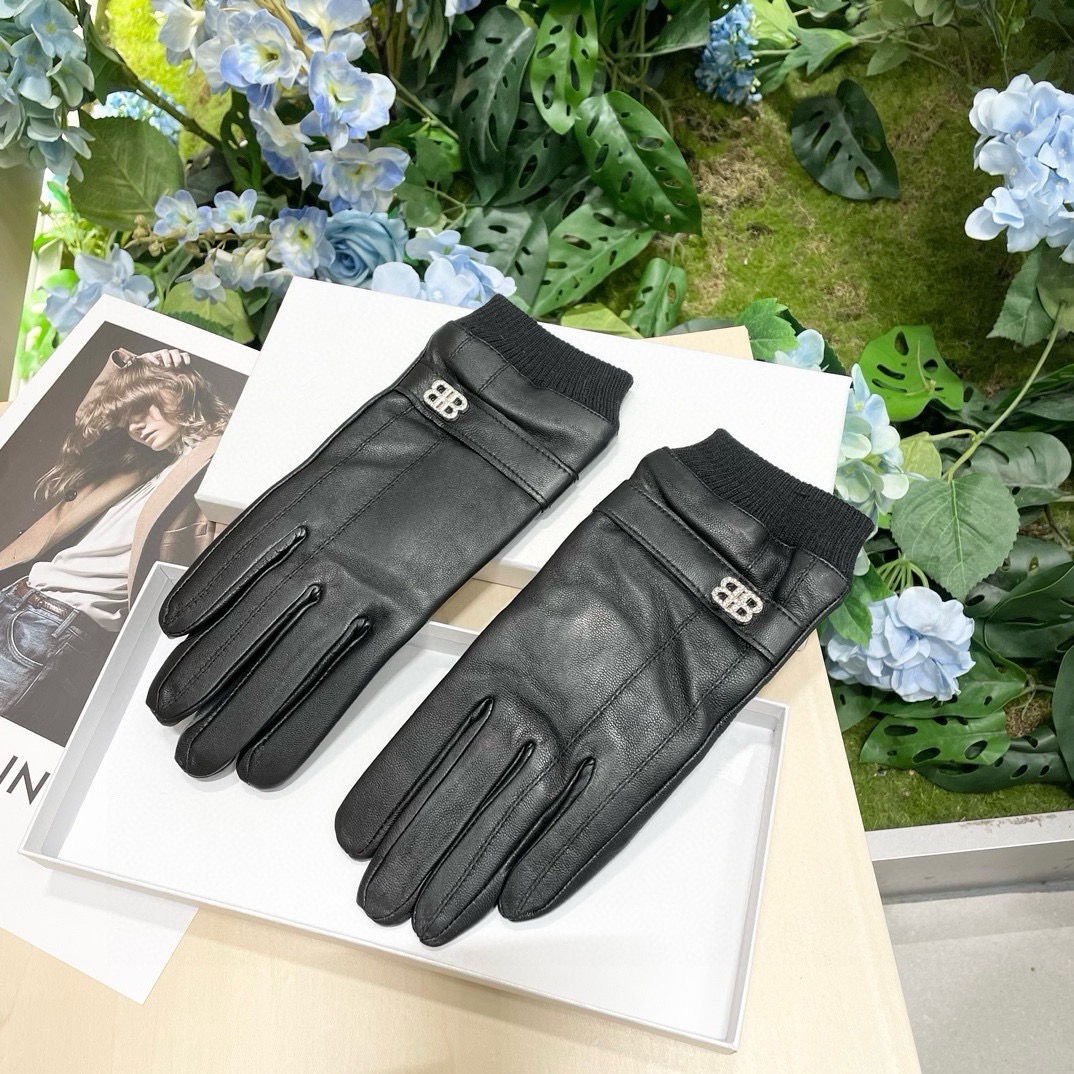 [TOP] BALENCIAGA Gloves - Black