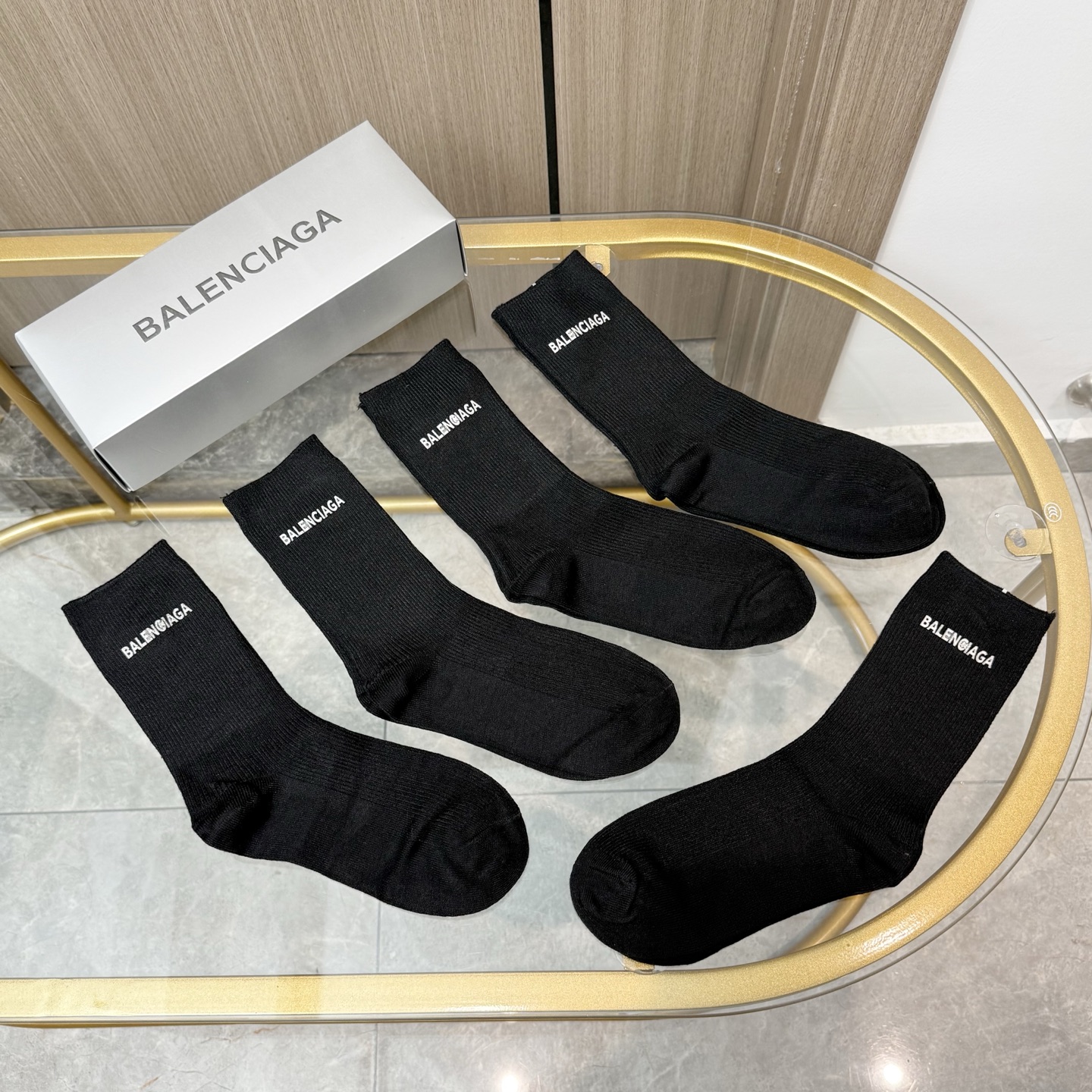 [TOP] BALENCIAGA Socks - 5 Pieces as a Set