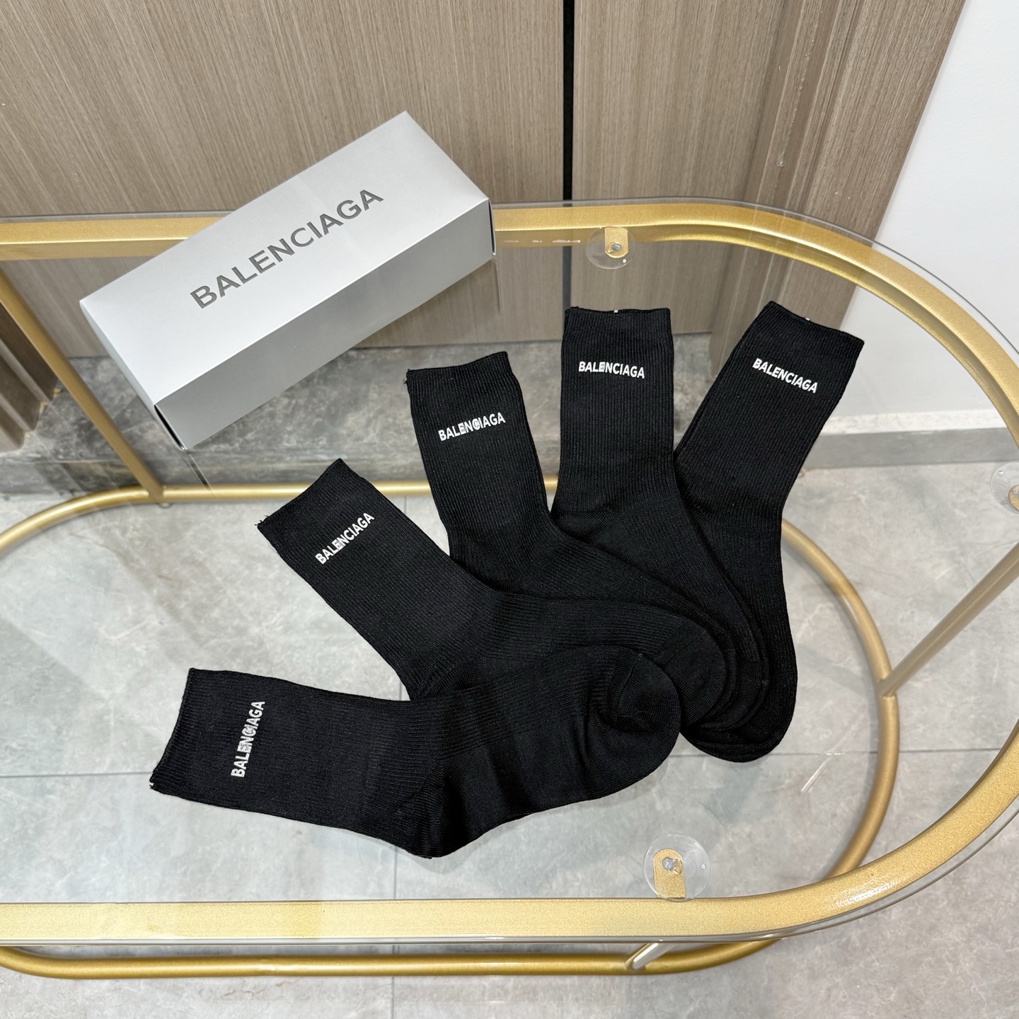 [TOP] BALENCIAGA Socks - 5 Pieces as a Set