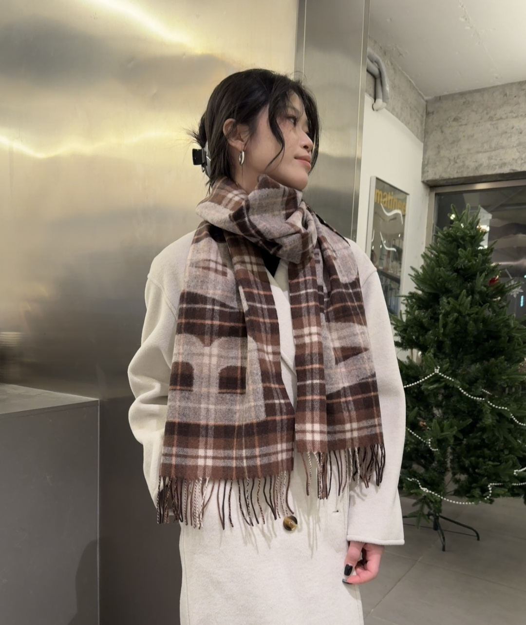 [TOP] BALENCIAGA Cashmere Scarf 30 x 180 cm - 5 Colors