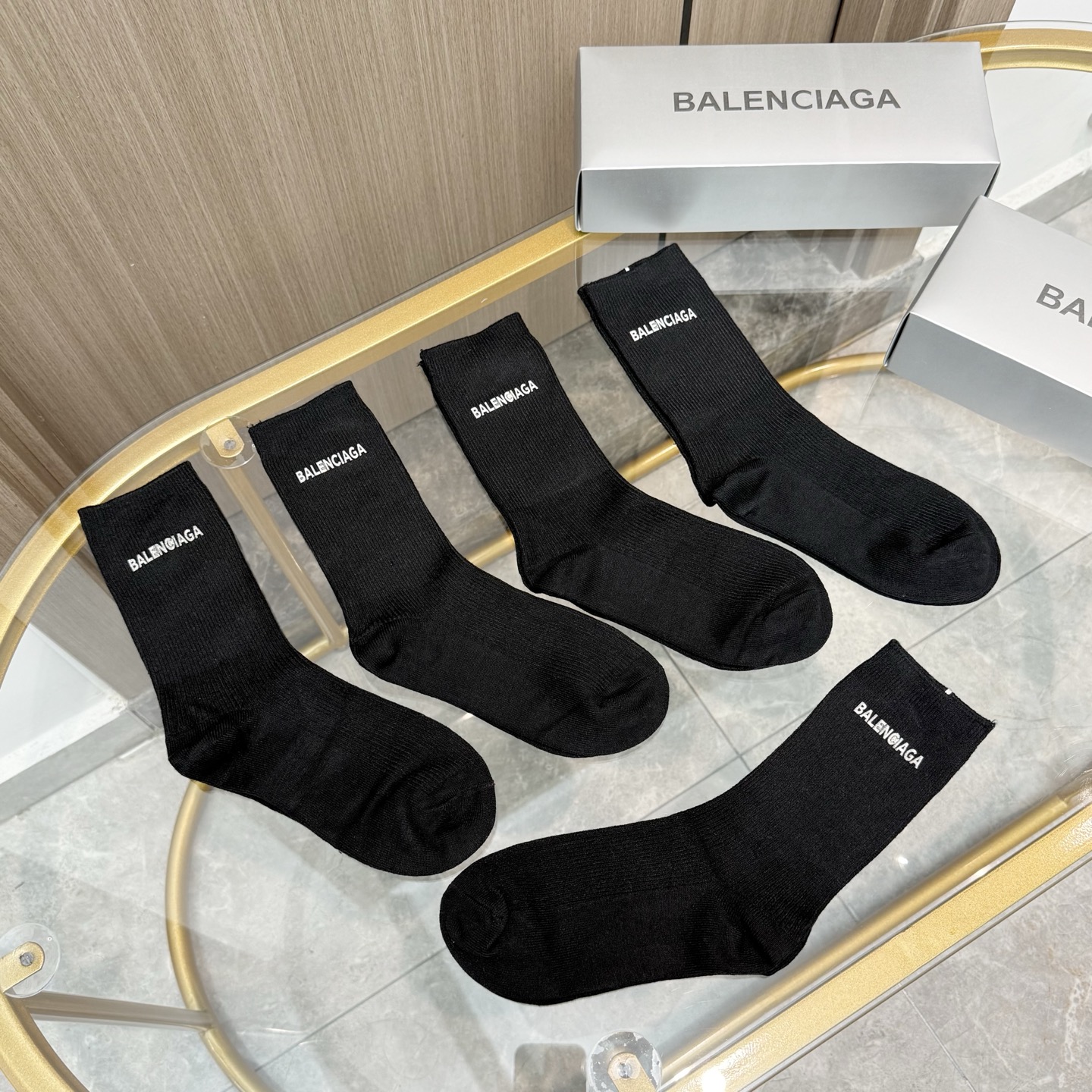 [TOP] BALENCIAGA Socks - 5 Pieces as a Set