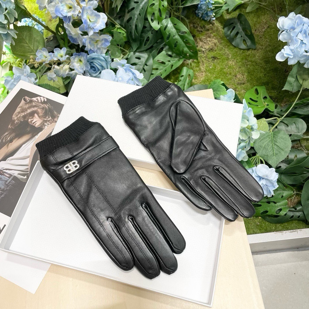 [TOP] BALENCIAGA Gloves - Black