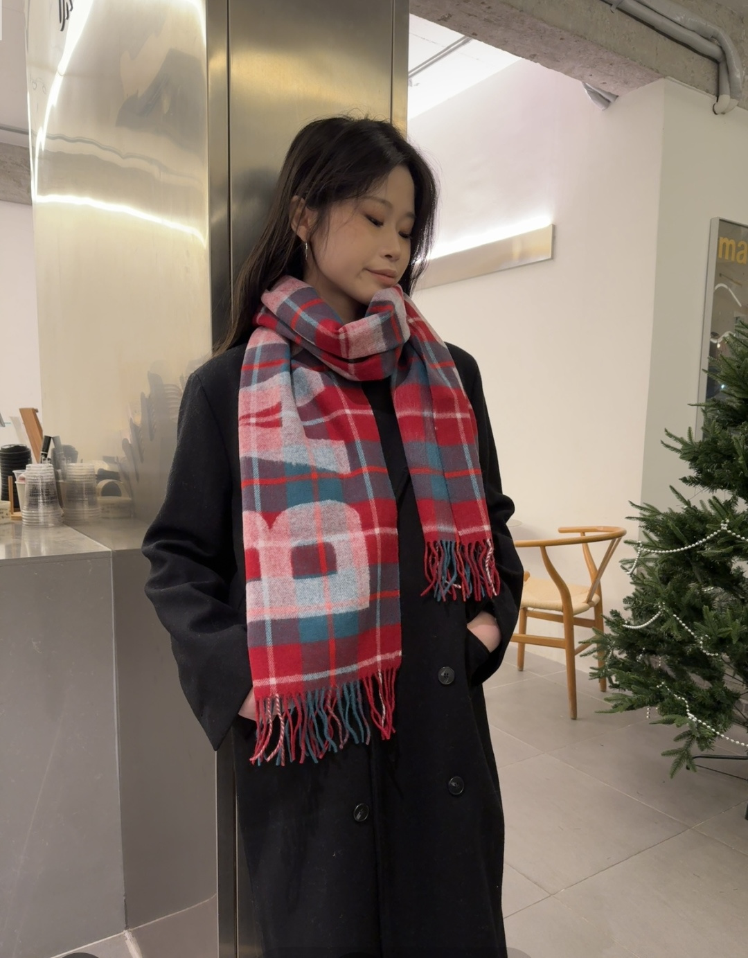 [TOP] BALENCIAGA Cashmere Scarf 30 x 180 cm - 5 Colors
