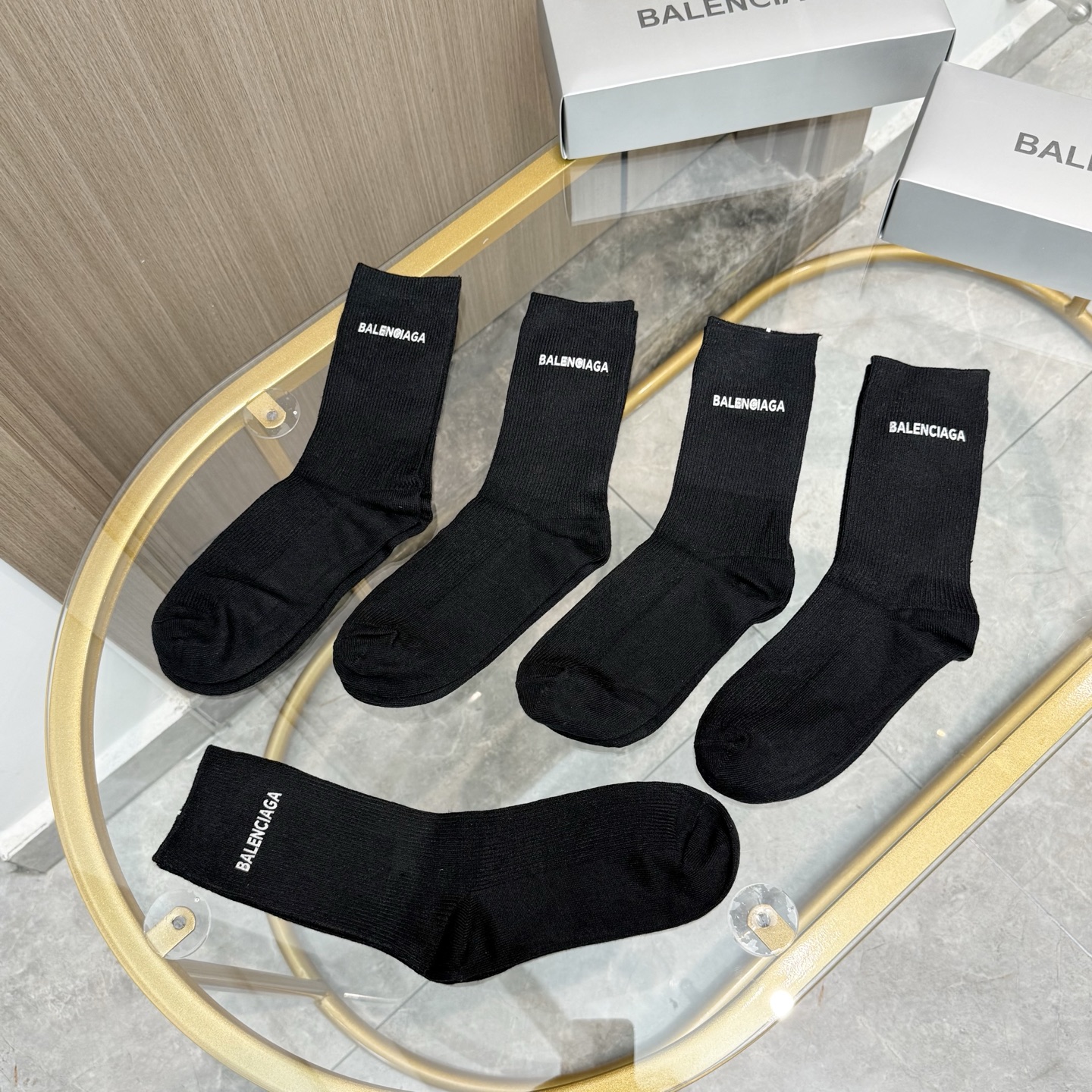 [TOP] BALENCIAGA Socks - 5 Pieces as a Set