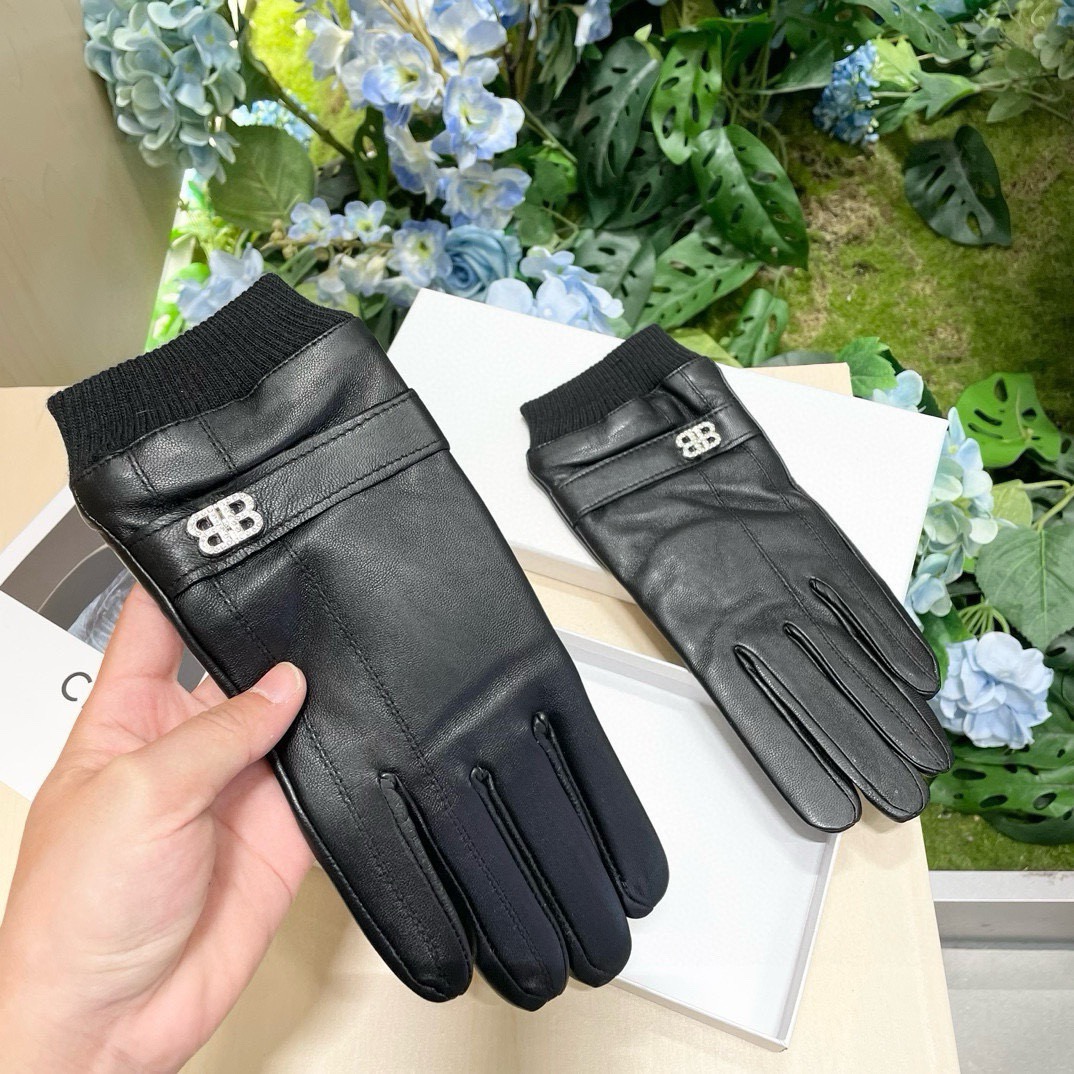 [TOP] BALENCIAGA Gloves - Black