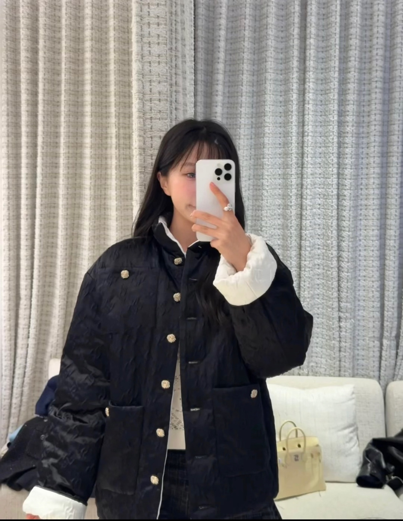 [TOP] CHANEL Down Jacket - Black