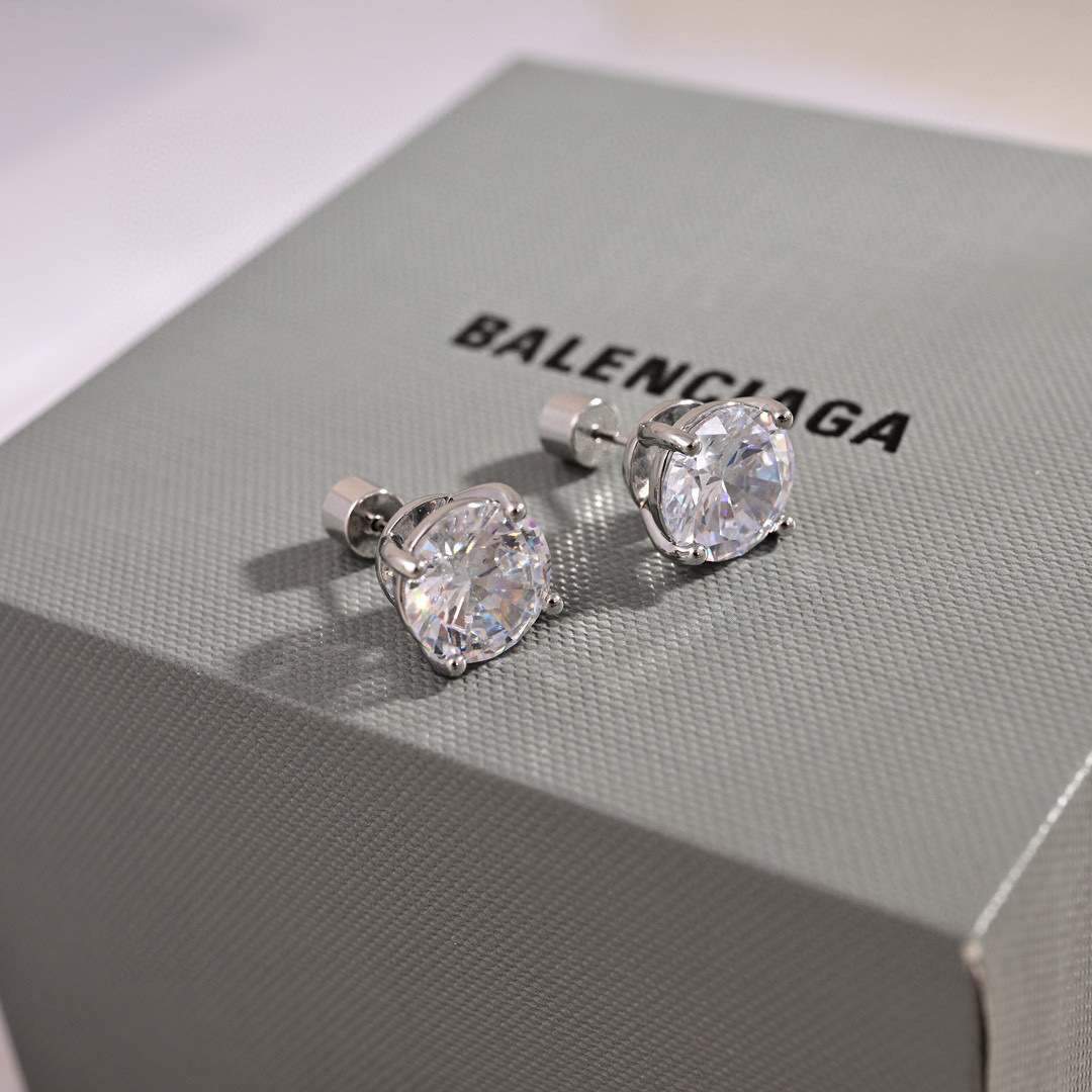 [TOP] BALENCIAGA  Earrings- Sliver
