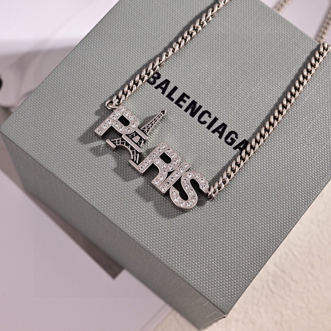 [TOP] BALENCIAGA  Necklace- Sliver
