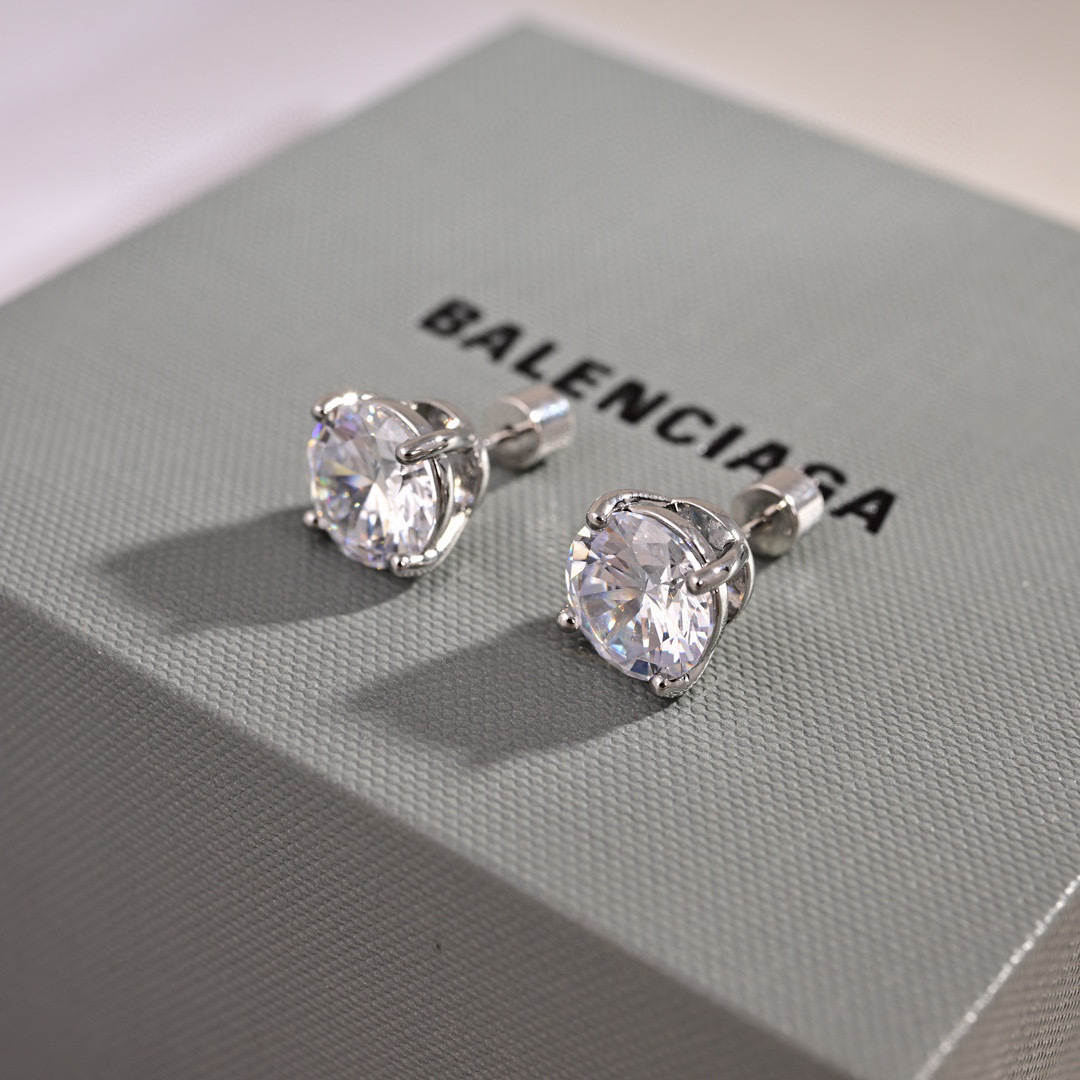 [TOP] BALENCIAGA  Earrings- Sliver