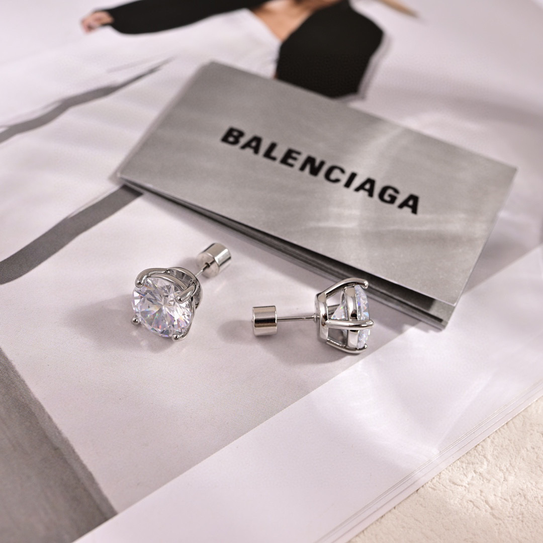 [TOP] BALENCIAGA  Earrings- Sliver