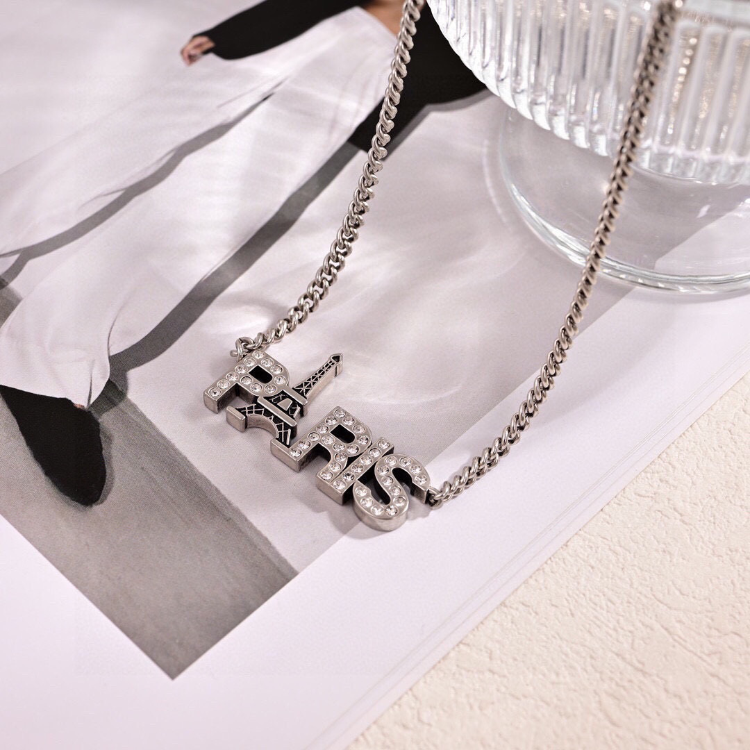 [TOP] BALENCIAGA  Necklace- Sliver