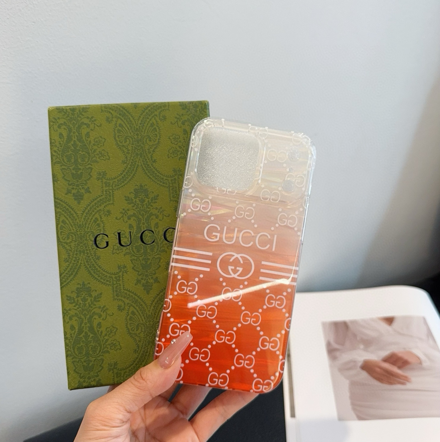 [TOP] GUCCI Iphone Phone Case - Orange