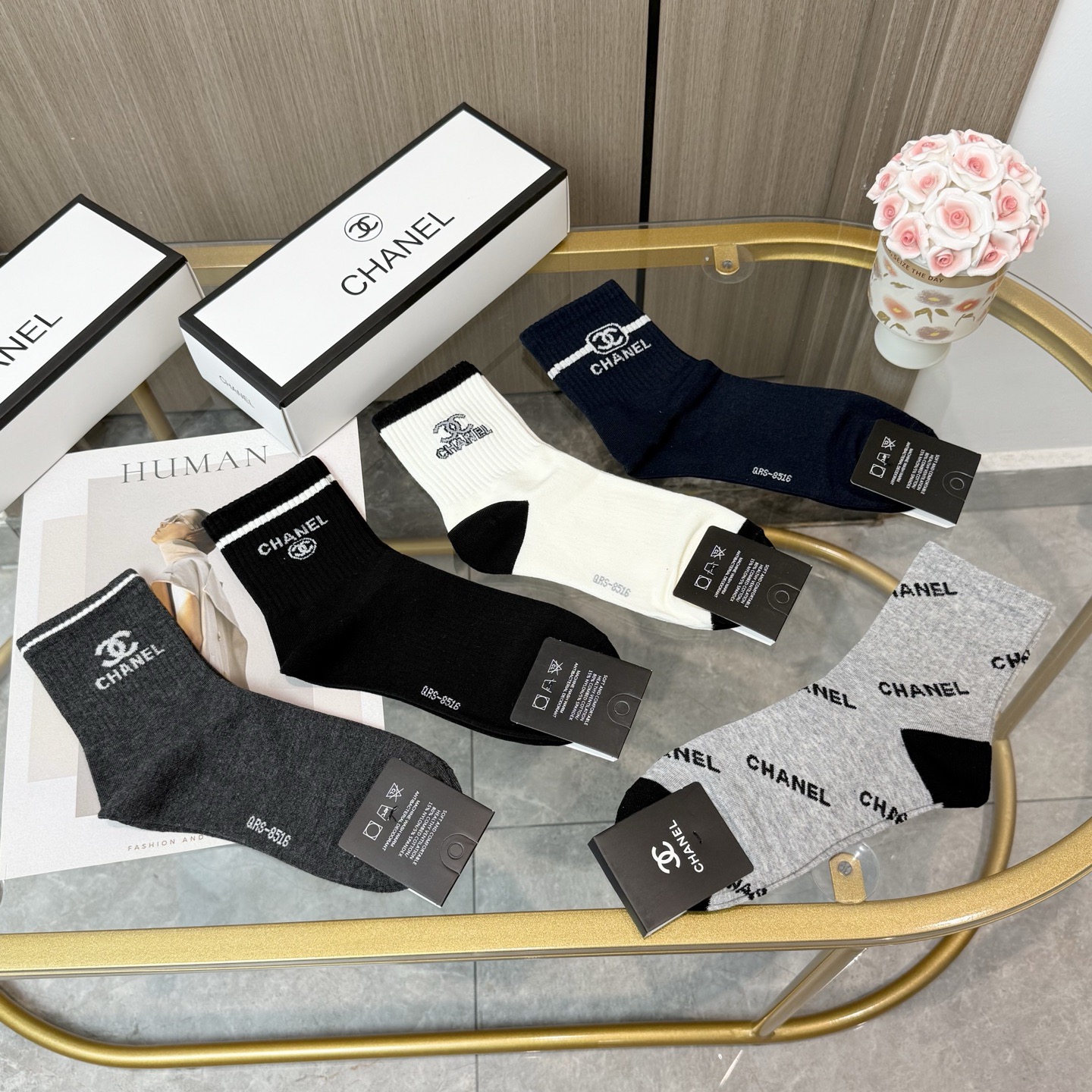 [TOP] CHANEL Socks - 5 Pieces as a Set