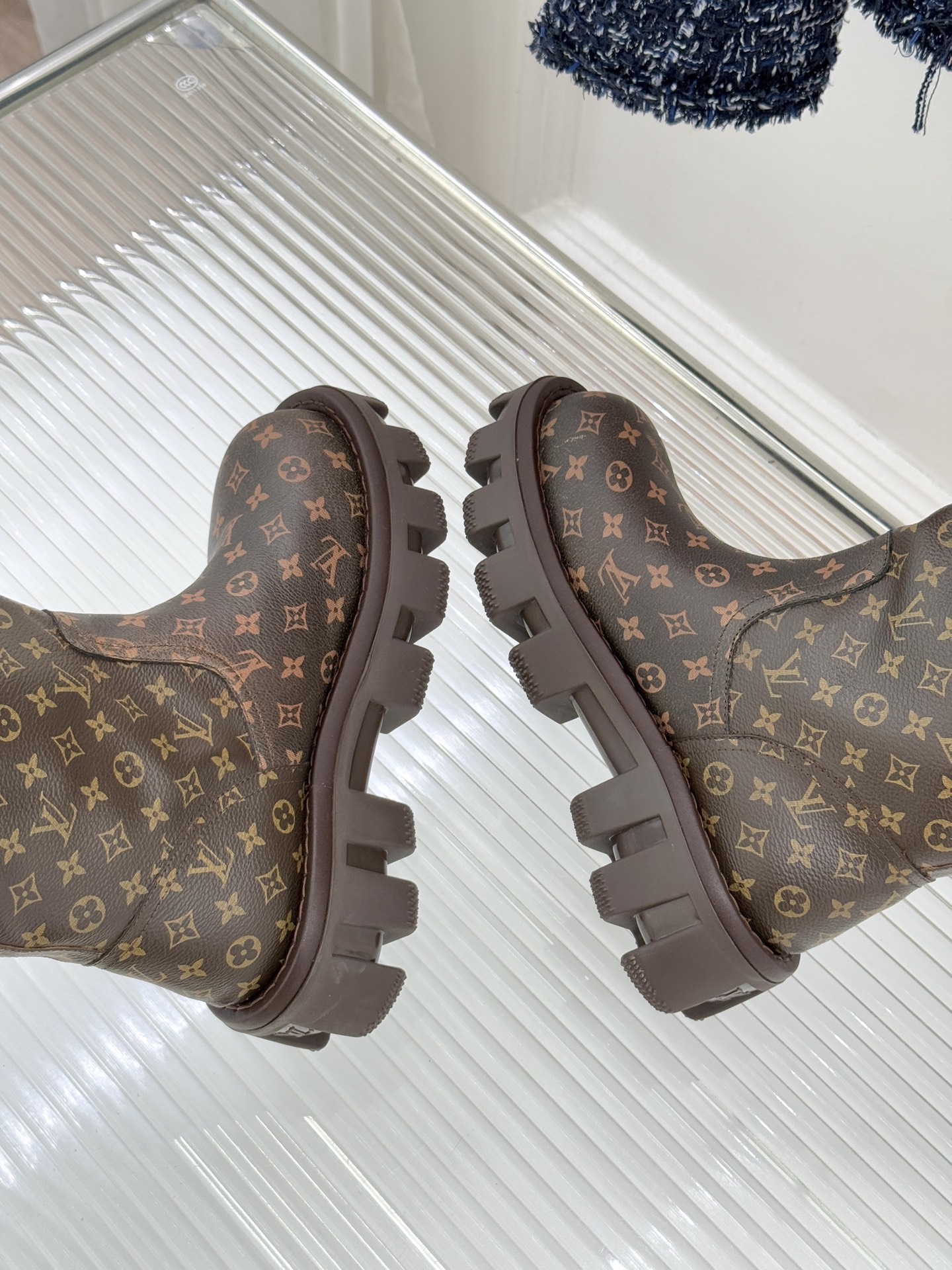[TOP] Louis Vuitton LV Leather Long Boots - Monogram