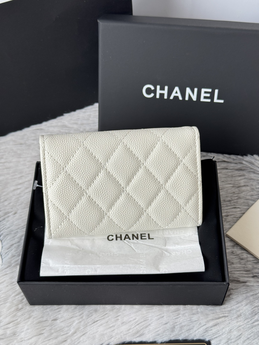 [TOP] CHANEL Card Holder with Star on Logo Calfskin 11x8.5x3cm - 7 Color