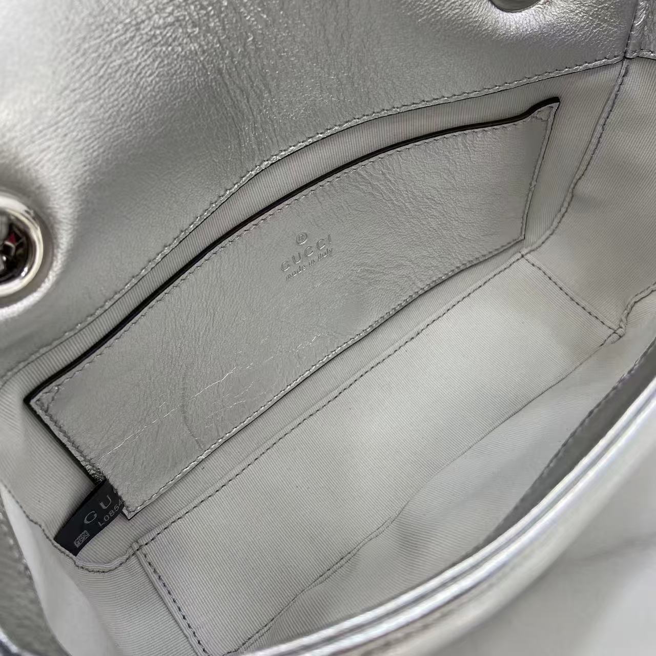 [TOP] GUCCI GG Marmont Bag 22x 12.5x 6 cm - Sliver