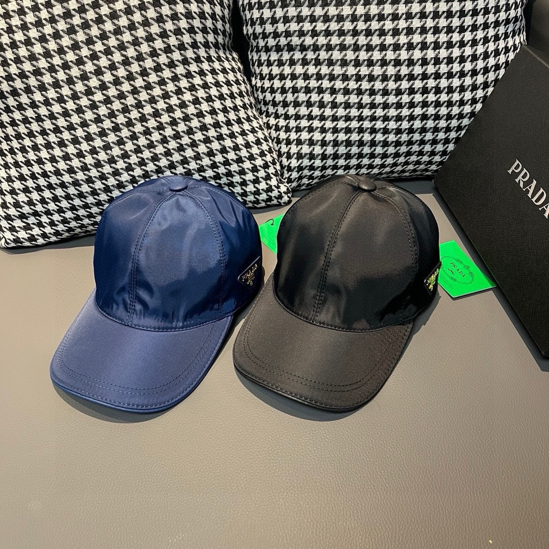 [TOP] PRADA Embroidered Baseball Cap - 3 Colors