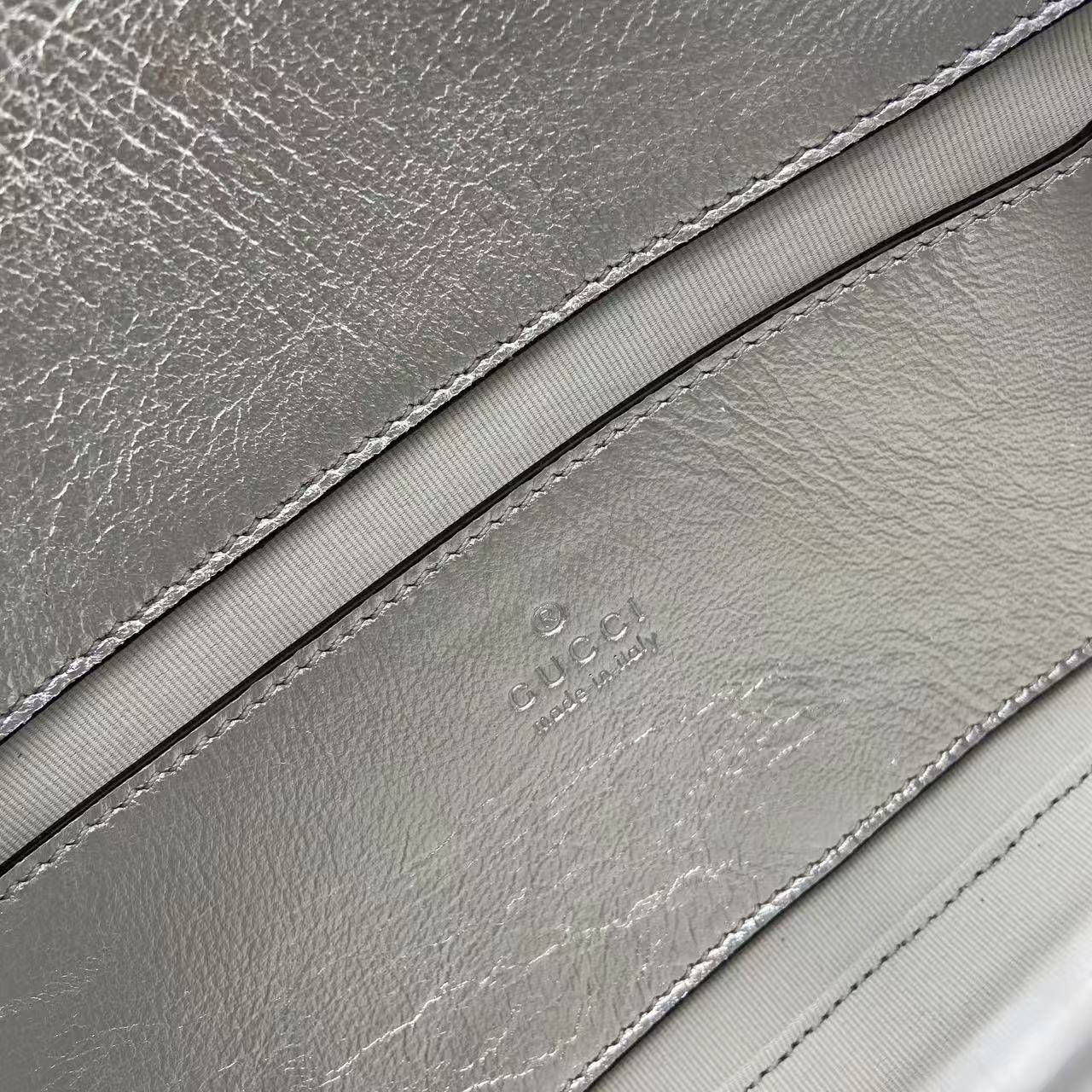 [TOP] GUCCI GG Marmont Bag 22x 12.5x 6 cm - Sliver