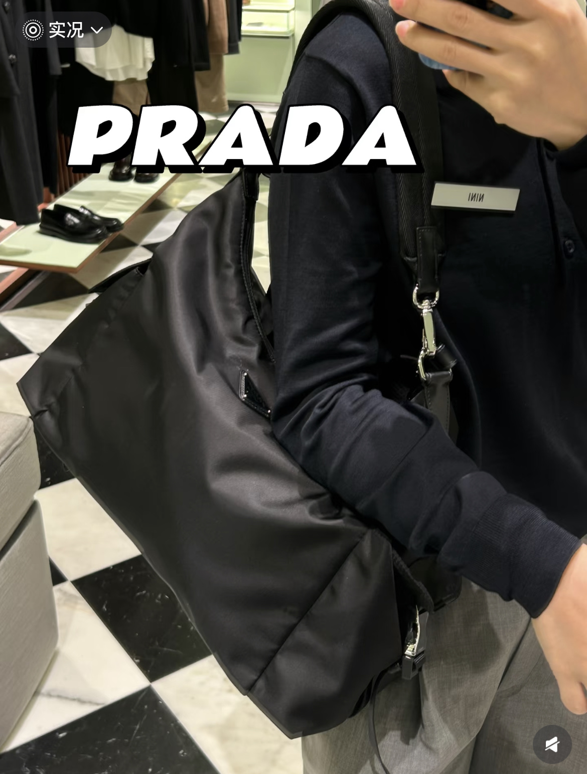 [TOP] PRADA Men's Explore Messenger Bag 43x29.5x15cm - Black