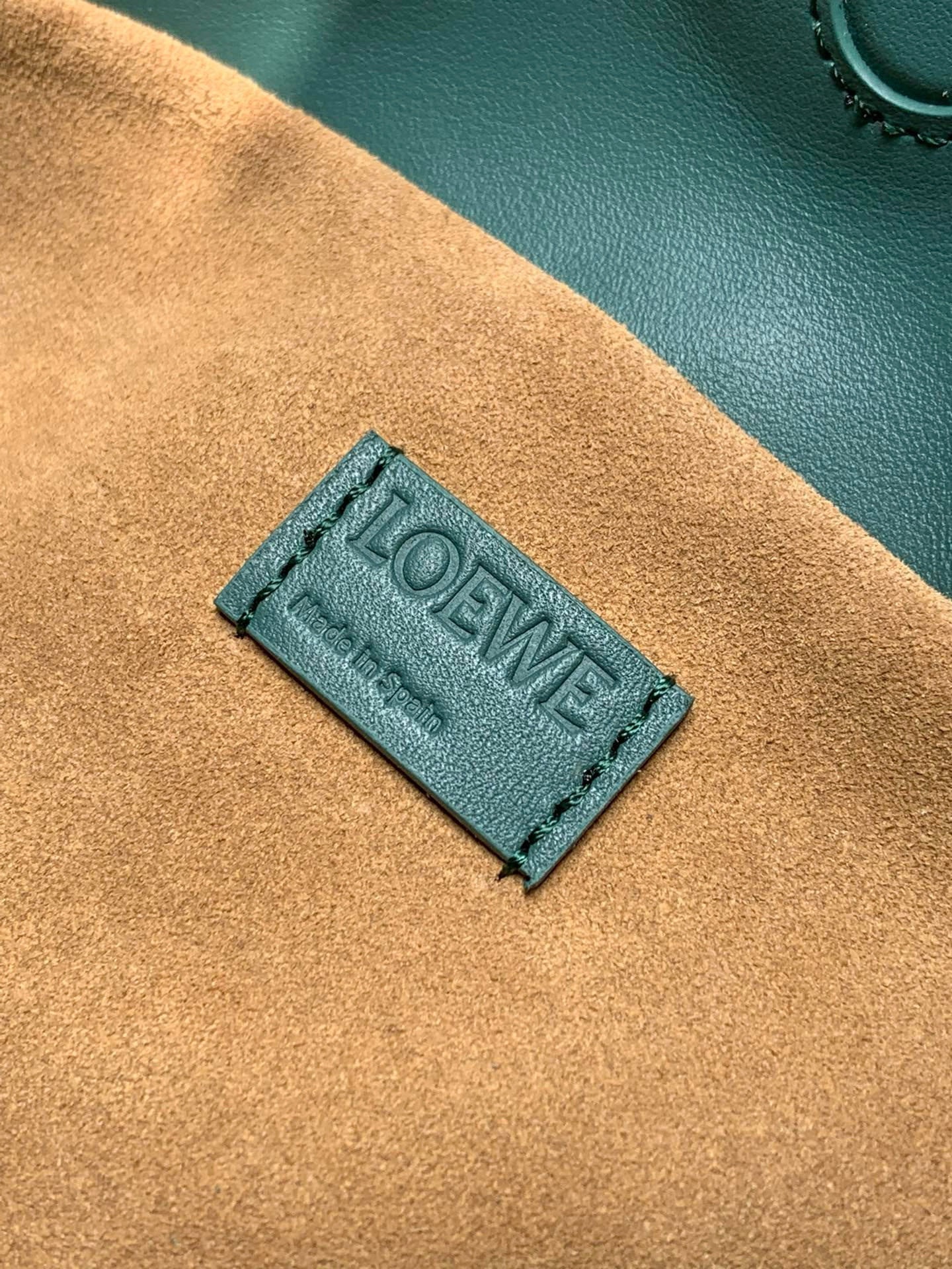 [TOP] LOEWE Flamenco Bag Cowhide Leather 23×18×9 cm/30×10.5×24.5 cm - Aden Green