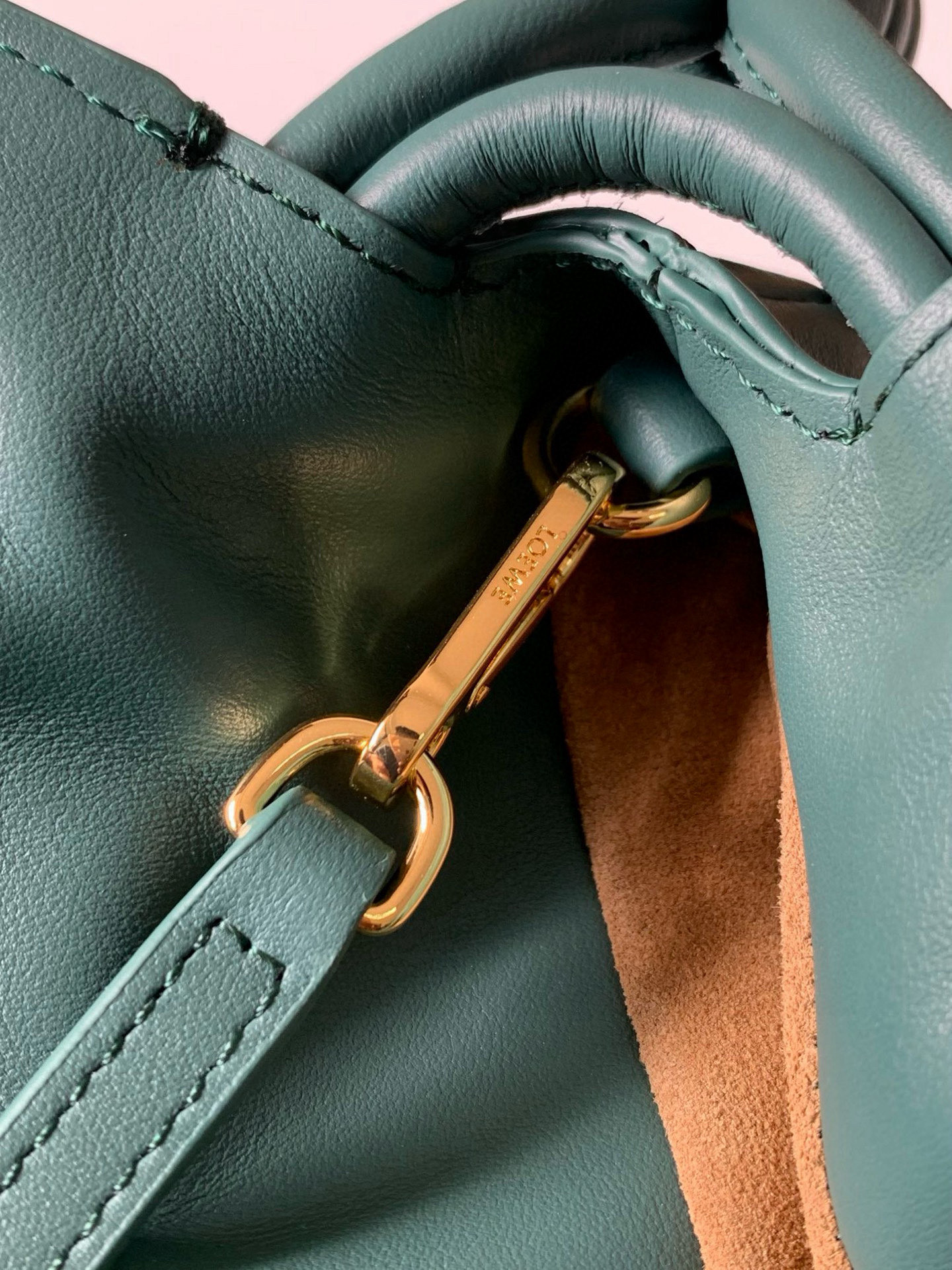 [TOP] LOEWE Flamenco Bag Cowhide Leather 23×18×9 cm/30×10.5×24.5 cm - Aden Green