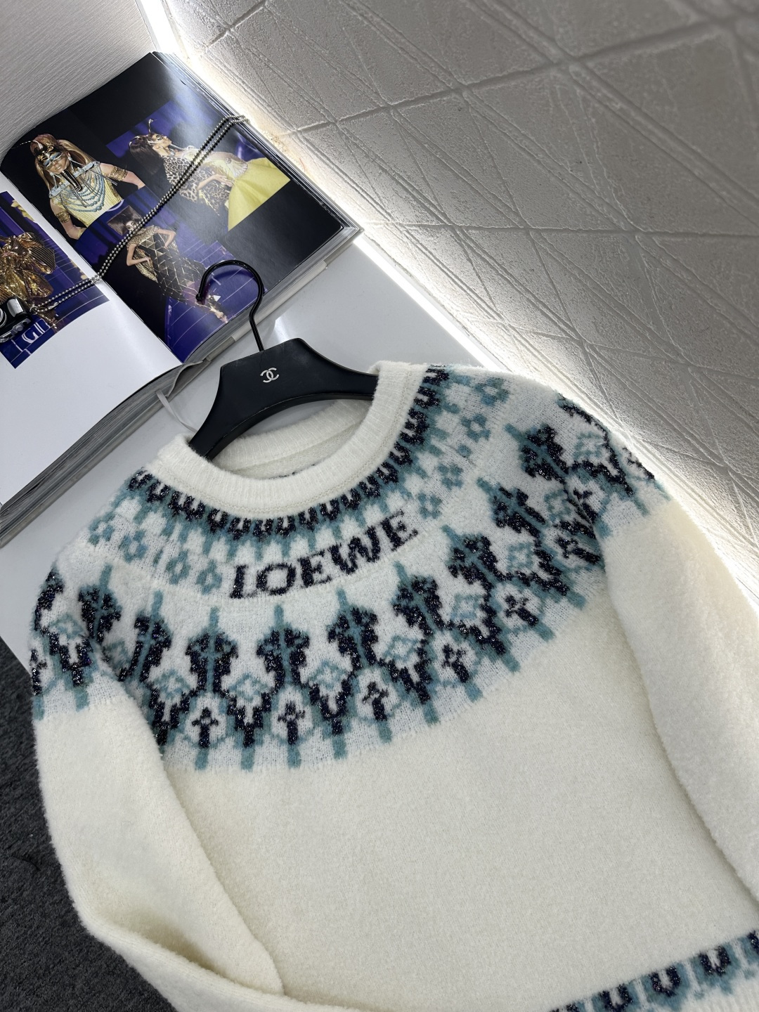 [TOP] LOEWE Louiswain Sweater - Beige