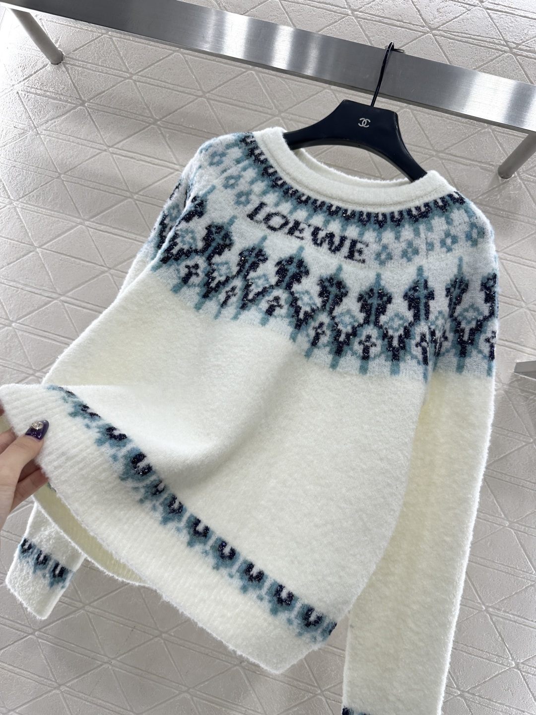 [TOP] LOEWE Louiswain Sweater - Beige