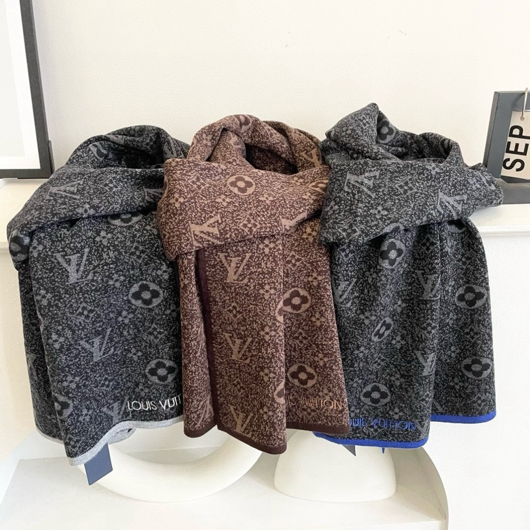 [TOP] Louis Vuitton LV Scarf 32x180cm - 3 Colors
