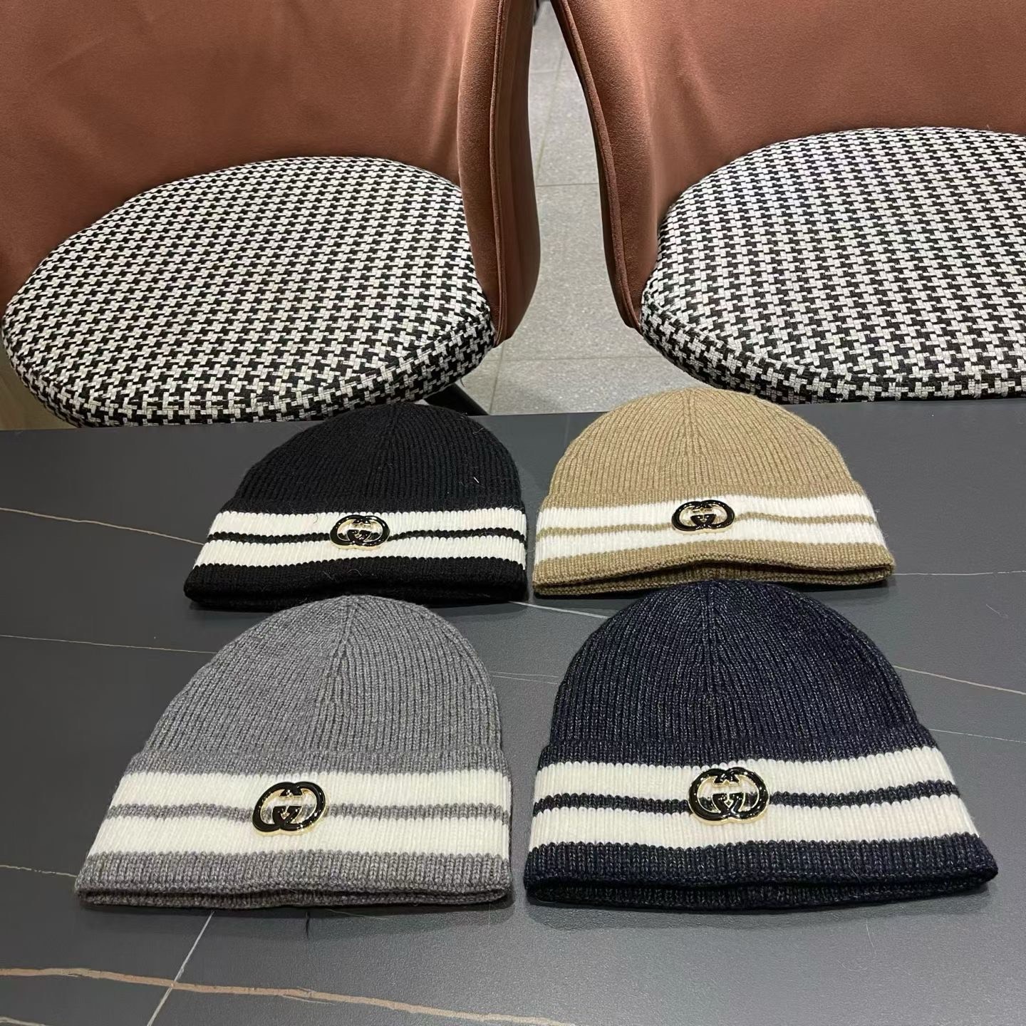 [TOP] GUCCI Knitted Hat - 4 Colors
