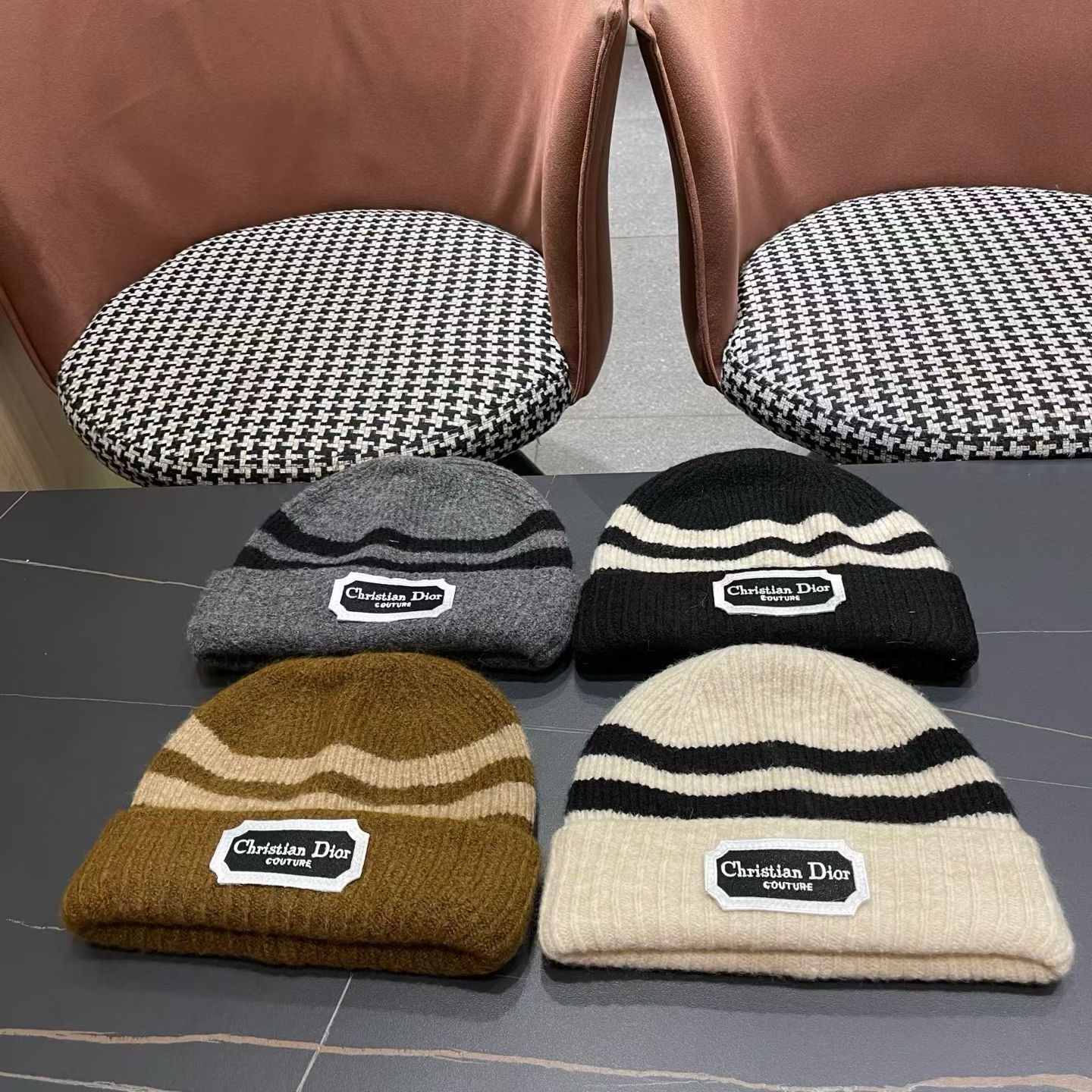 [TOP] Christian Dior Knitted Hats - 4 Colors