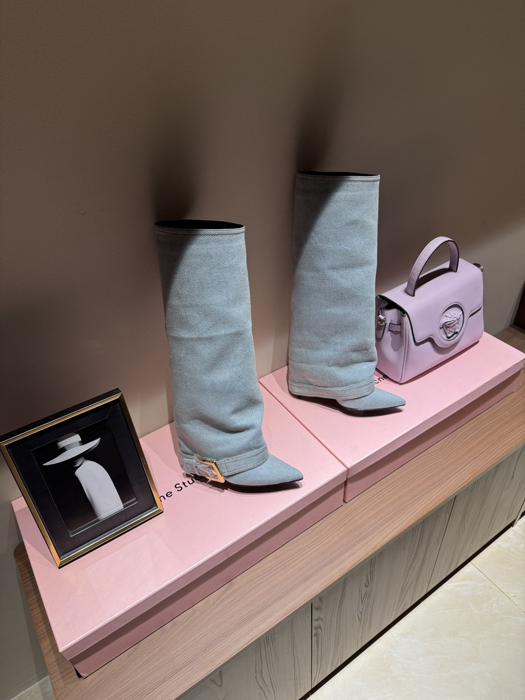 [TOP] Balmain Denim Boots - Denim Blue