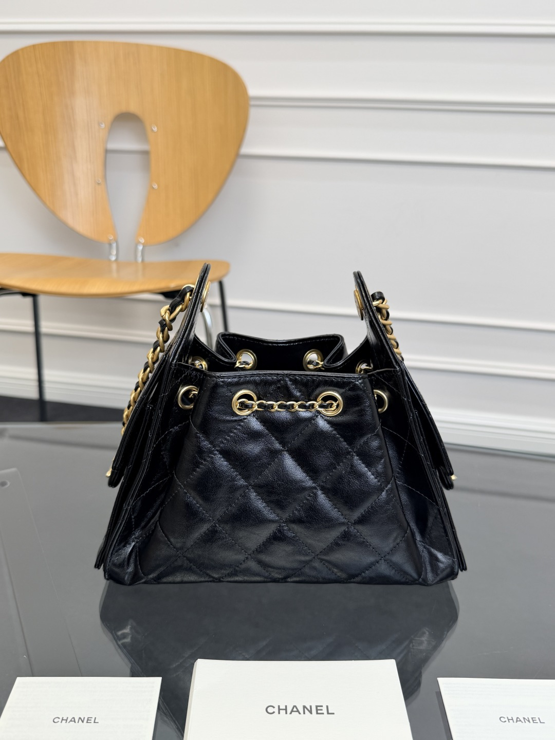 [TOP] CHANEL Mini Hobo Bag 𝟐𝟎*𝟐𝟐*𝟏𝟐.𝟓𝐜𝐦 - Black